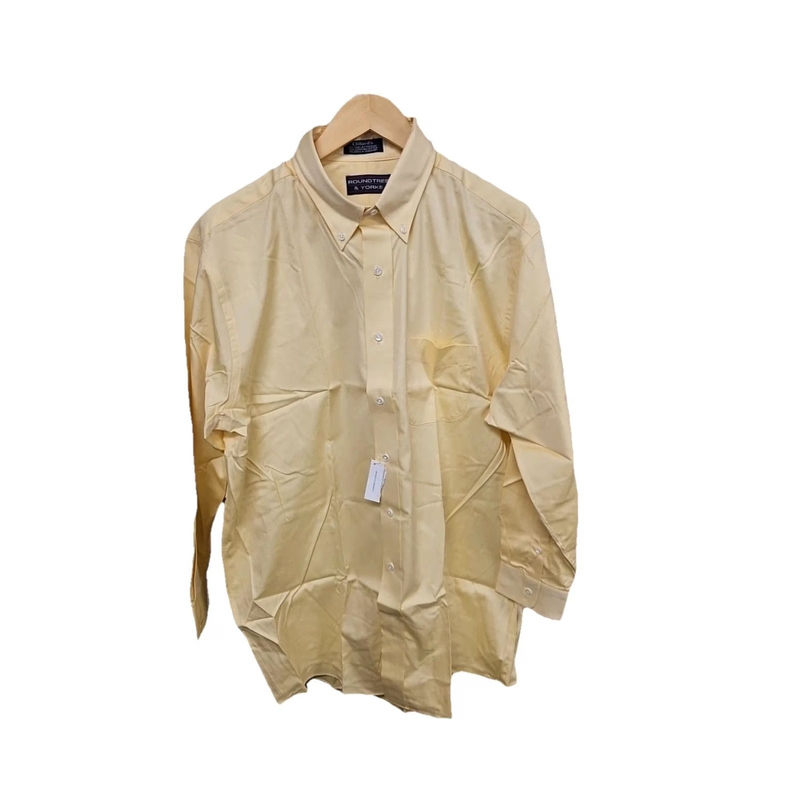 Roundtree & Yorke Roundtree & Yorke Casuals Button Up Long Sleeve Men XL Shirt Yellow NWT Cotton Size US XL / EU 56 / 4 - 2 Thumbnail