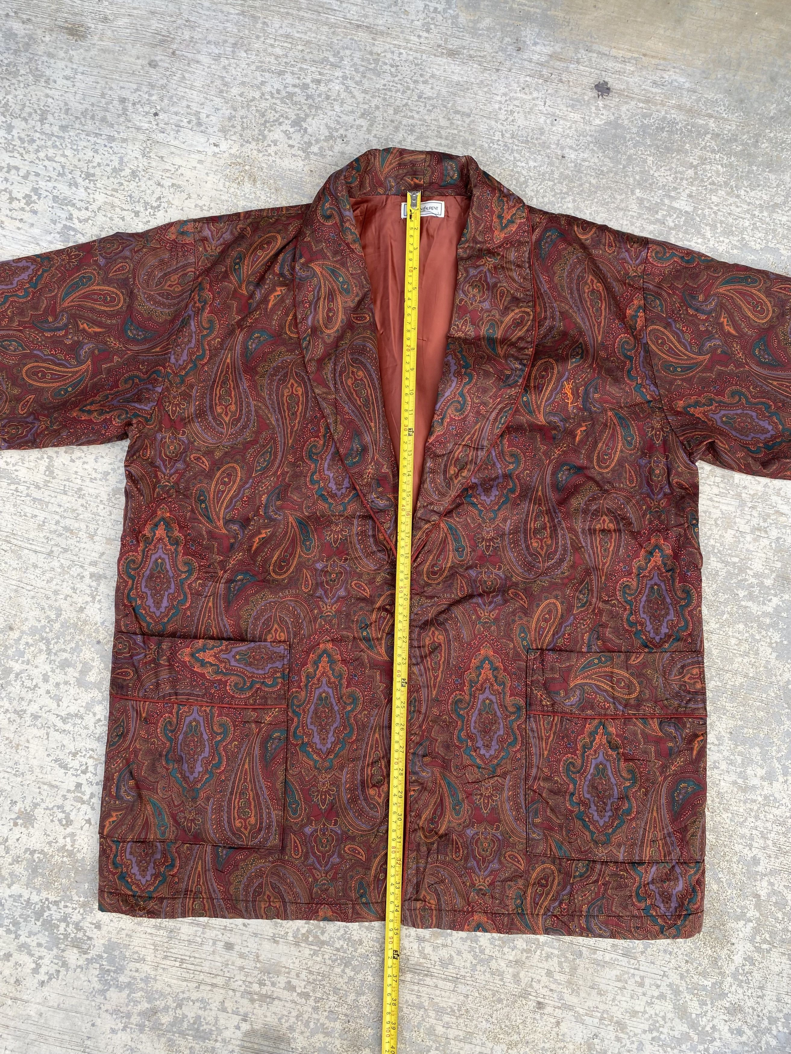 Vintage × Yves Saint Laurent ⚡️last drop⚡️Yves Saint Laurent Paisley Kimono Size US L / EU 52-54 / 3 - 10 Thumbnail