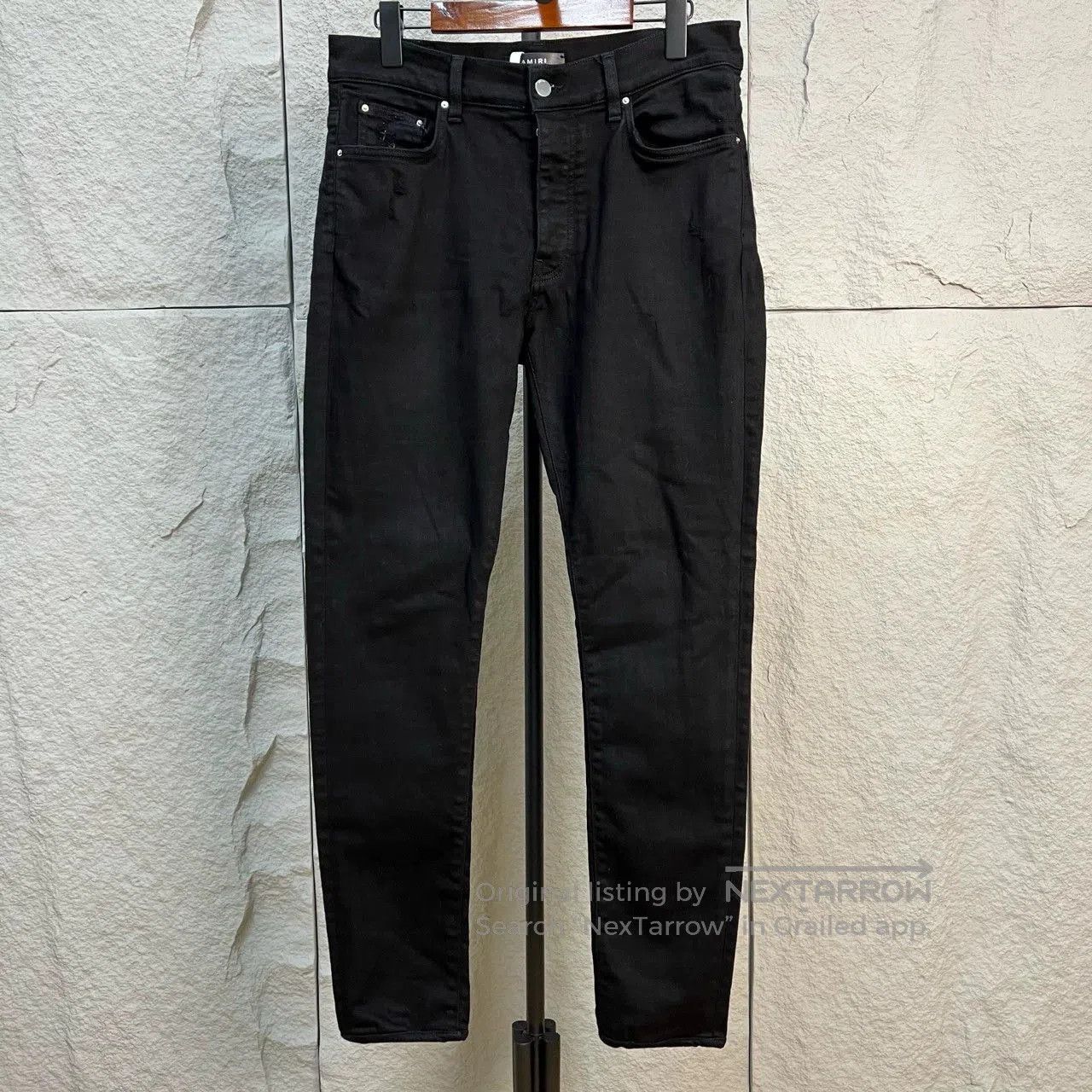 Amiri amiri black casual ripped denim jeans. Size US 33 - 1 Thumbnail