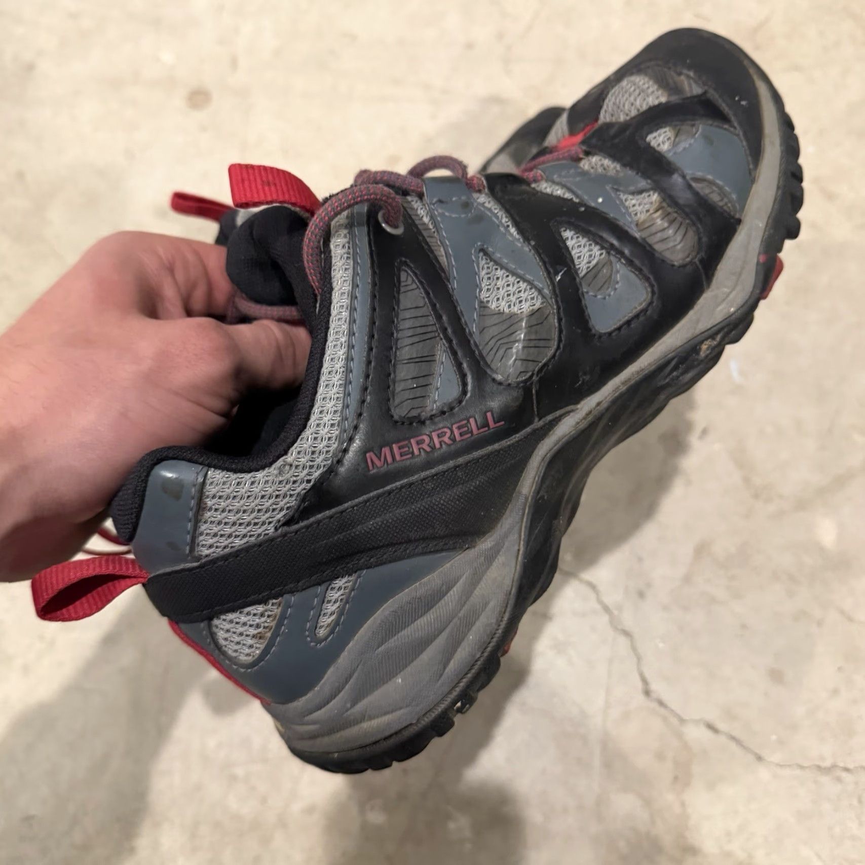 Merrell Merrell Siren Hex Q2 Hiking Boot Gray Black Ladies 8.5 Ankle Leather Rubber Distressed—Bootie Outdoor Sports Casual Travel Womens Size US 9 / IT 39 - 5 Thumbnail