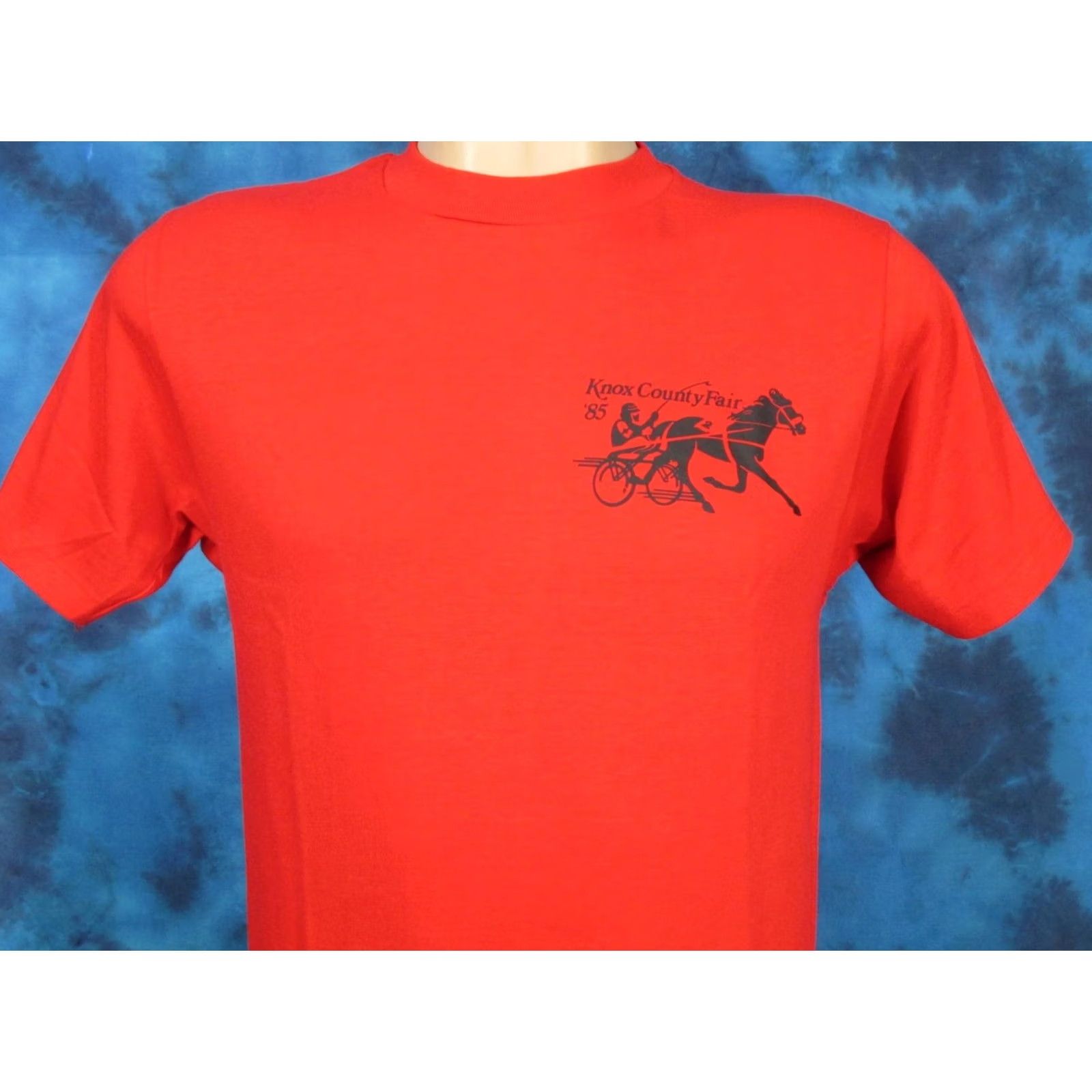 Vintage vintage KNOX COUNTY FAIR T-Shirt SMALL horse race ohio vintage 80s - Mens Size US S / EU 44-46 / 1 - 3 Thumbnail