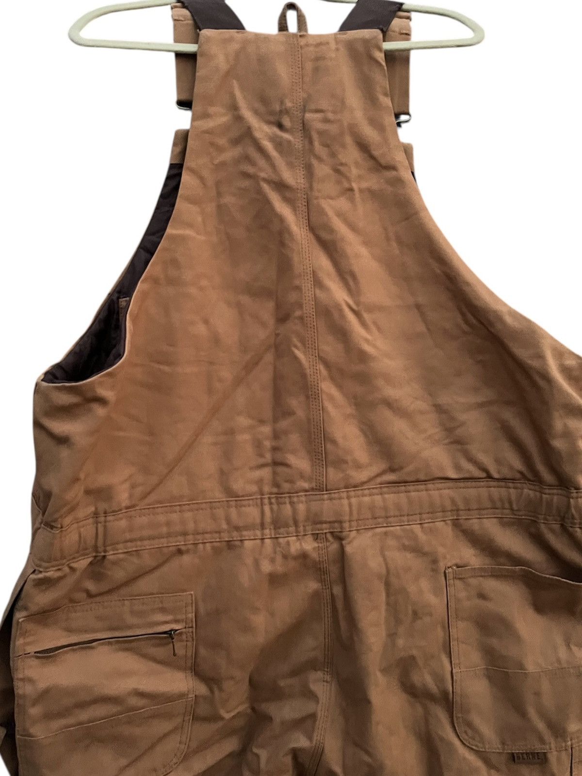 Carhartt Berne Tan Duck Bib Work Worn Overalls Workwear Size XXL Size US 41 - 4 Thumbnail