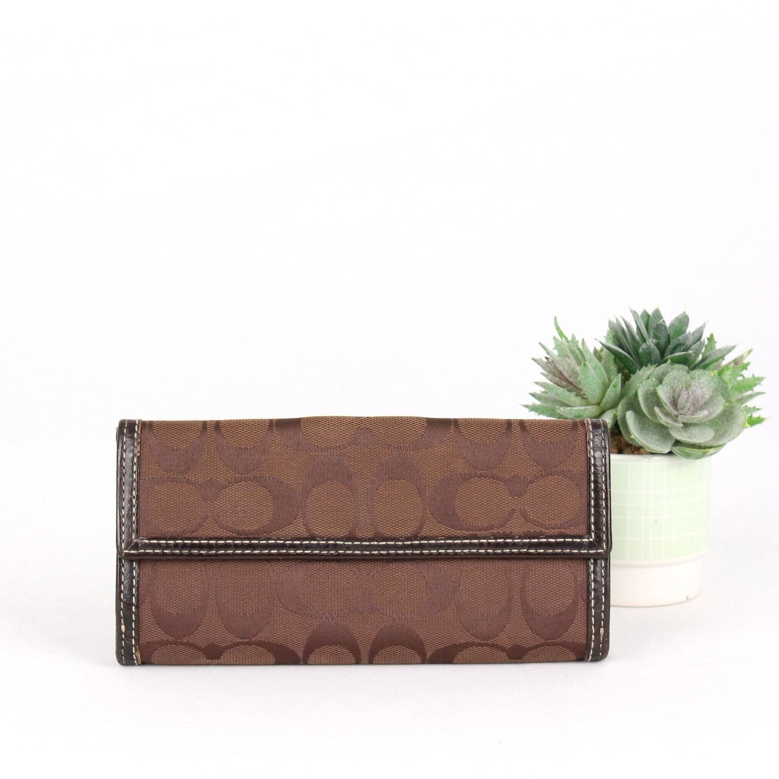 Coach Coach Vintage Turn-Lock Signature Retro Wallet Size ONE SIZE - 5 Thumbnail