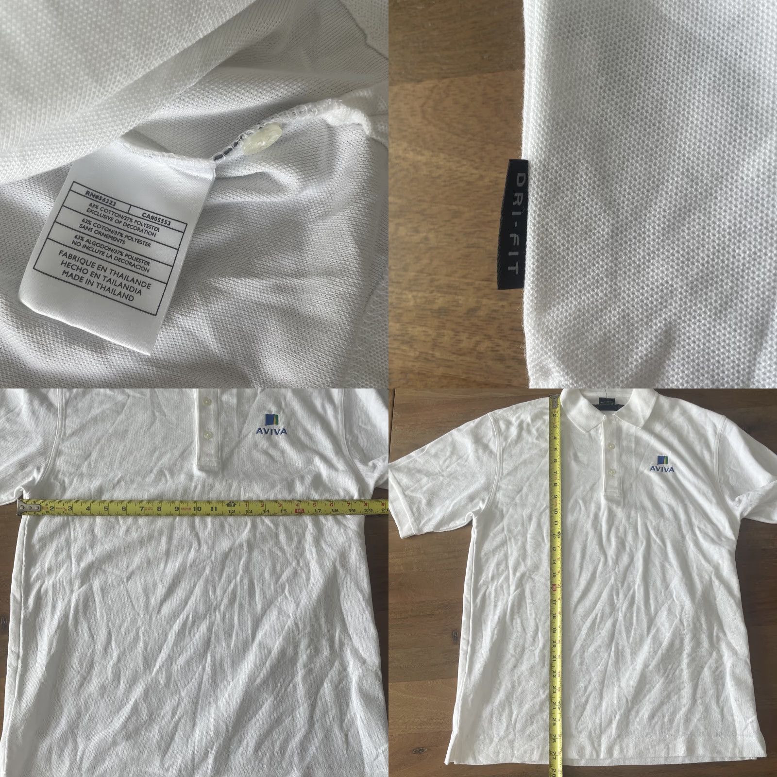 Nike VINTAGE Nike Polo Shirt Mens S White Knit Short Sleeve Logo 90s Y2K Golf Deadstock Size US S / EU 44-46 / 1 - 8 Thumbnail