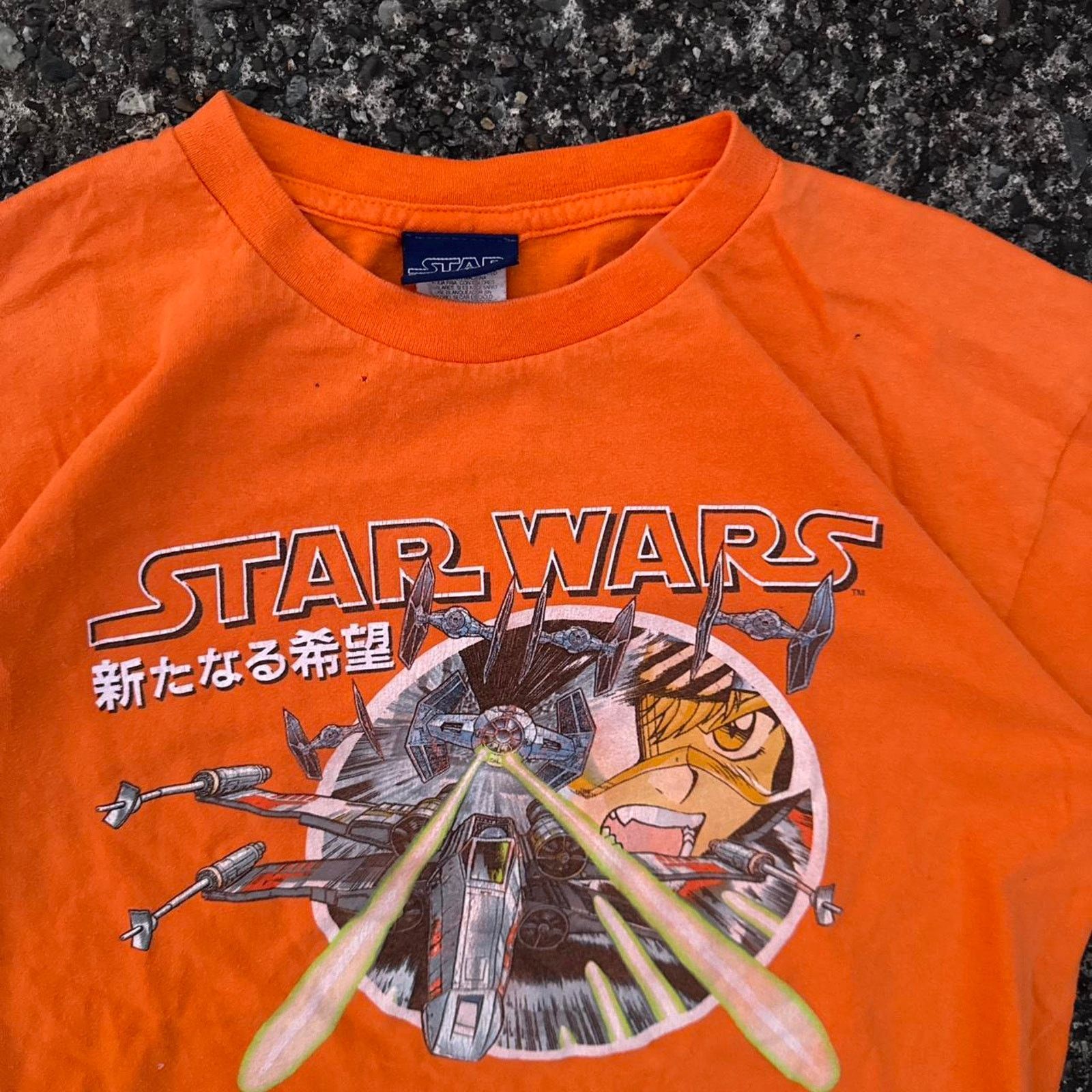 Star Wars Vintage Star Wars TIE Fighter Orange T-Shirt – Size Medium Size US M / EU 48-50 / 2 - 3 Thumbnail