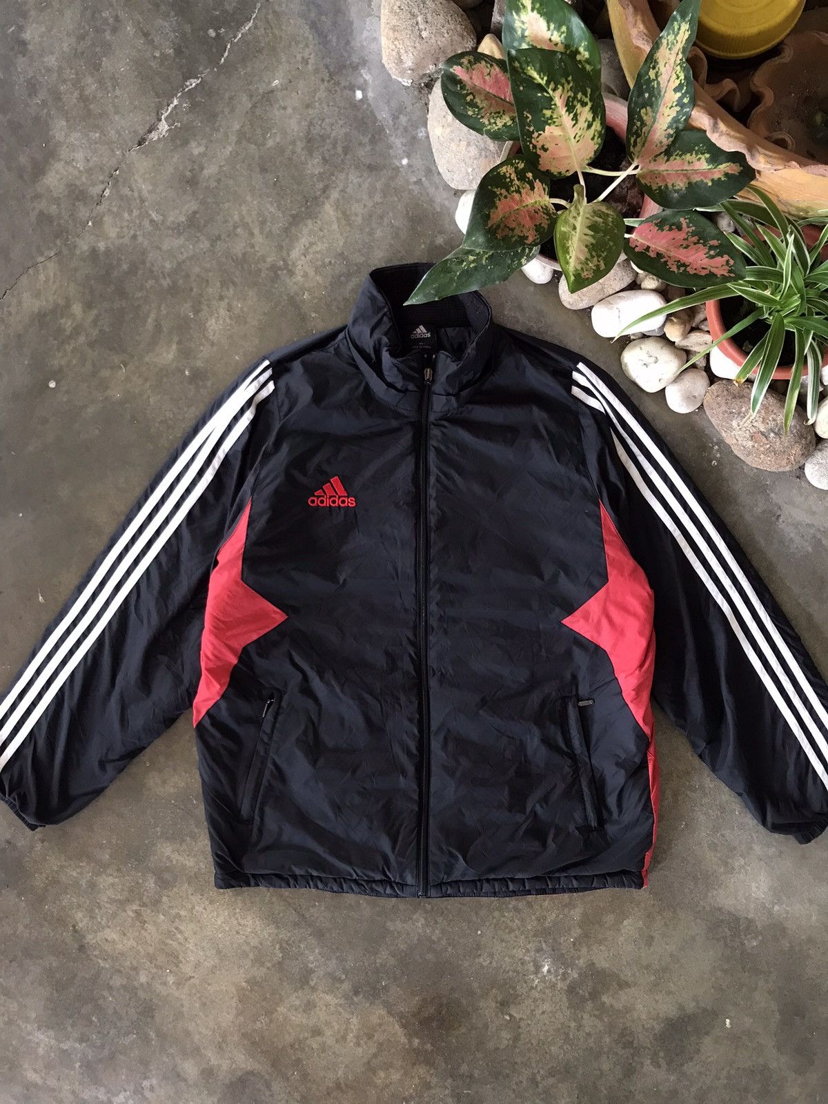 Adidas × Vintage VTG Adidas White Stripe Light Jacket 🔥 Size US L / EU 52-54 / 3 - 5 Thumbnail