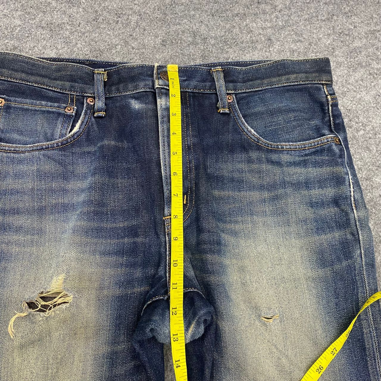 If Six Was Nine 💥Best Offer💥Vintage Edwin 503 Distressed Denim Size US 35 - 5 Thumbnail
