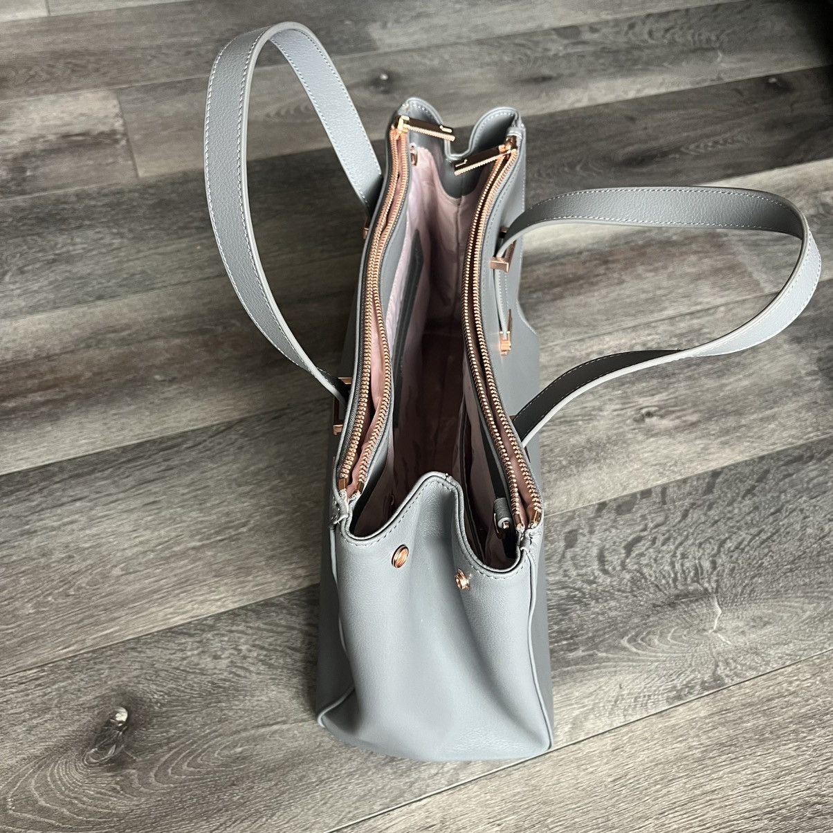 Ted Baker Ted Baker London Grey Leather Shoulder Bag Handheld Size ONE SIZE - 4 Thumbnail