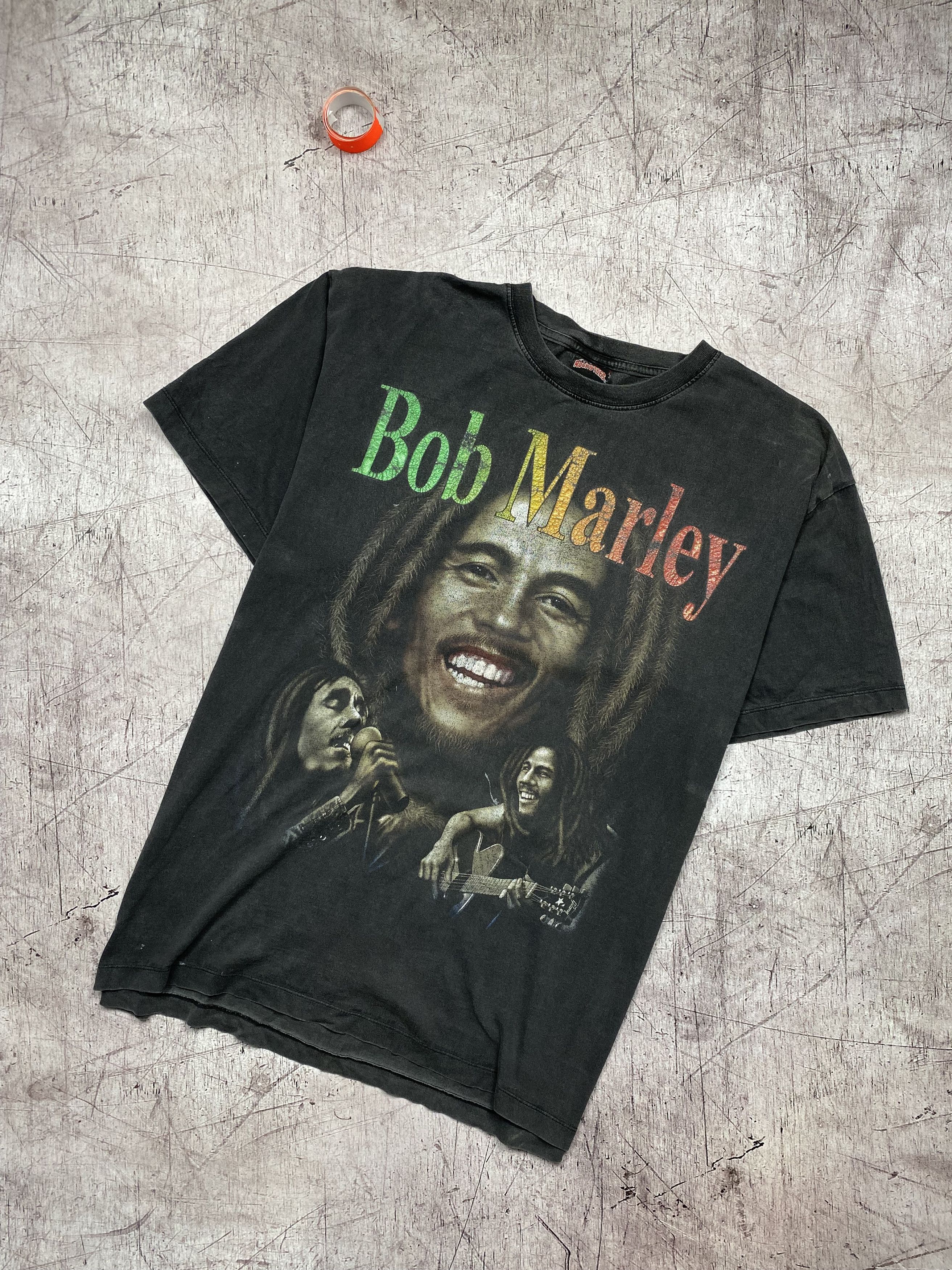Bob Marley × Vintage Bob Marley Vintage Rock T-Shirt tee Size US XL / EU 56 / 4 - 1 Thumbnail