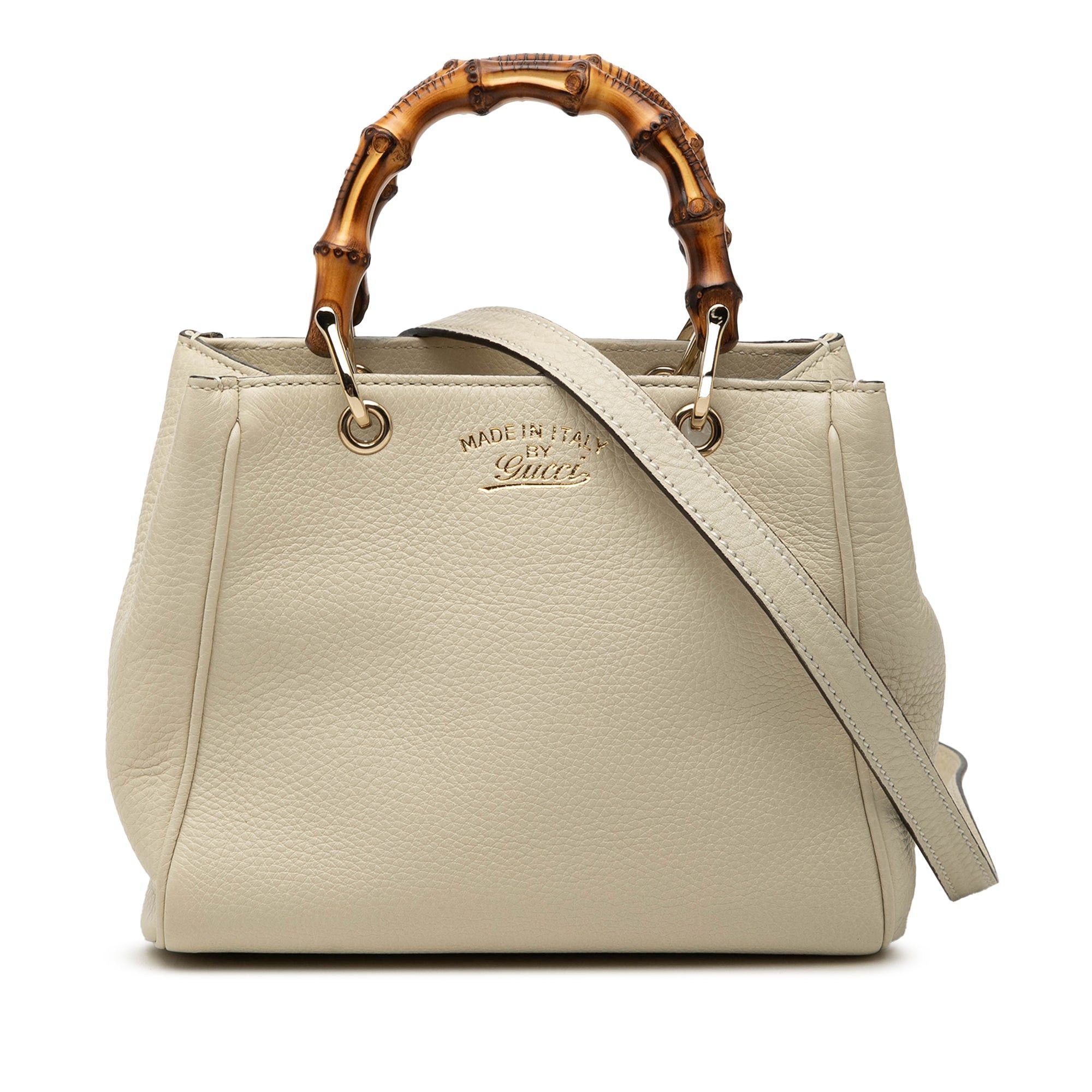 Gucci Mini Calfskin Bamboo Shopper Satchel Size ONE SIZE - 1 Thumbnail