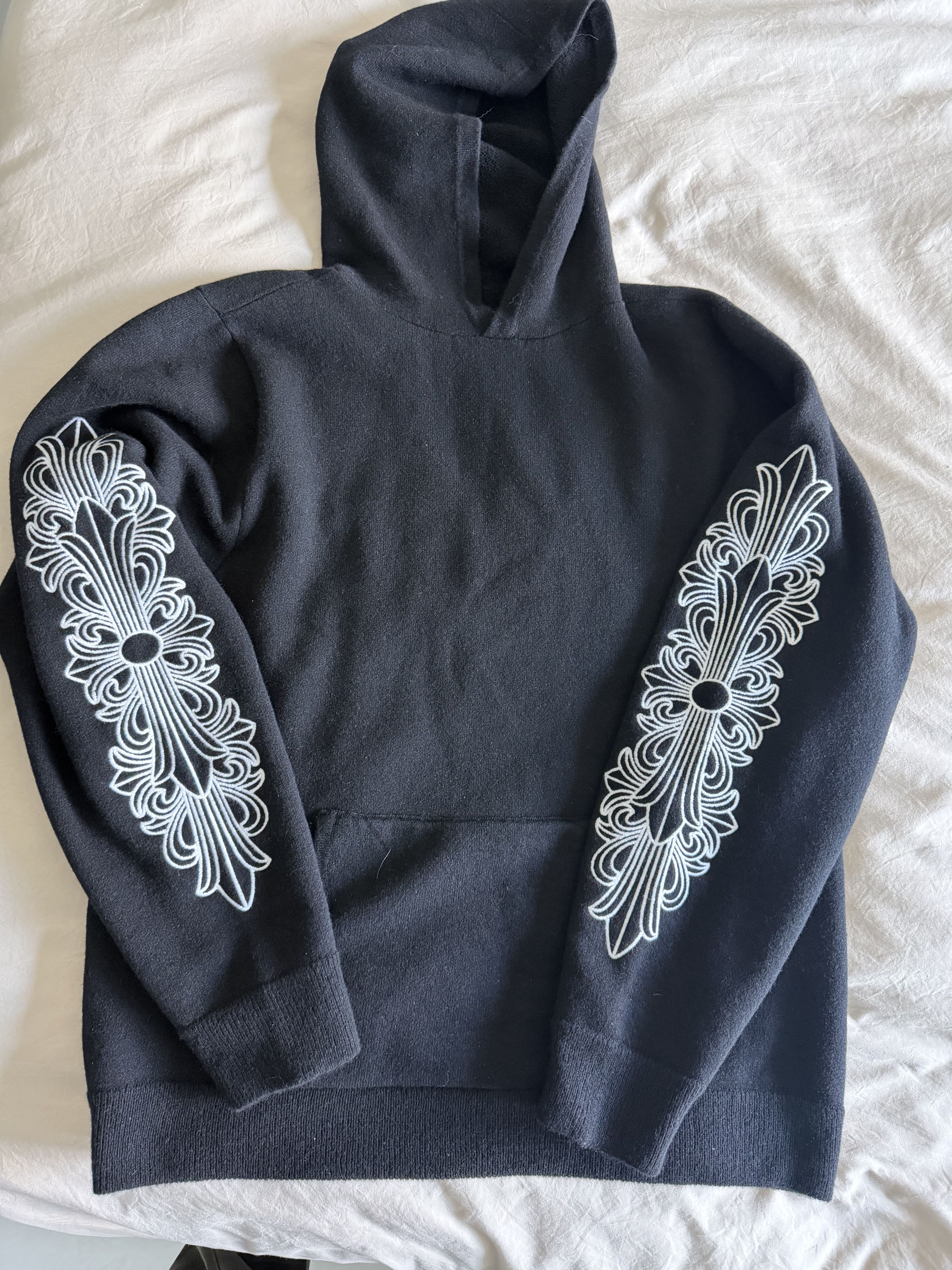 Chrome Hearts ChromeHearts Cashmere Hoodie Floral Size US L / EU 52-54 / 3 - 1 Thumbnail