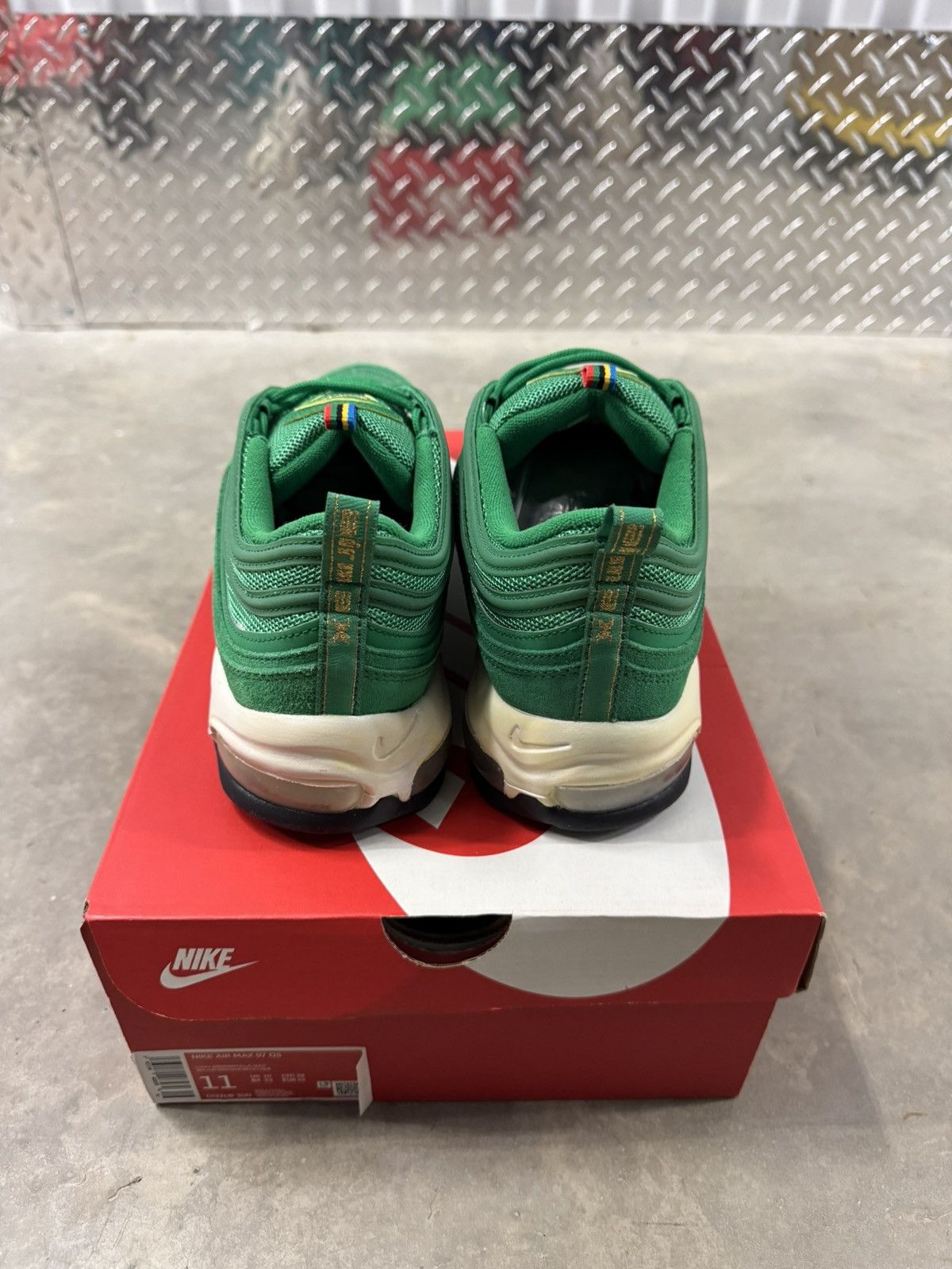 Nike Nike Air Max 97 QS Olympic Rings Green Size 11 Size US 11 / EU 44 - 5 Thumbnail