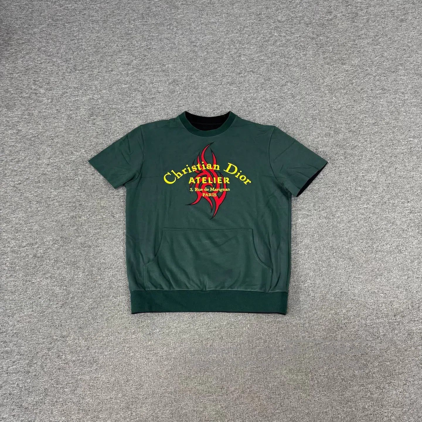 Dior Dior Green flame short-sleeved T-shirt| Size US M / EU 48-50 / 2 - 1 Thumbnail