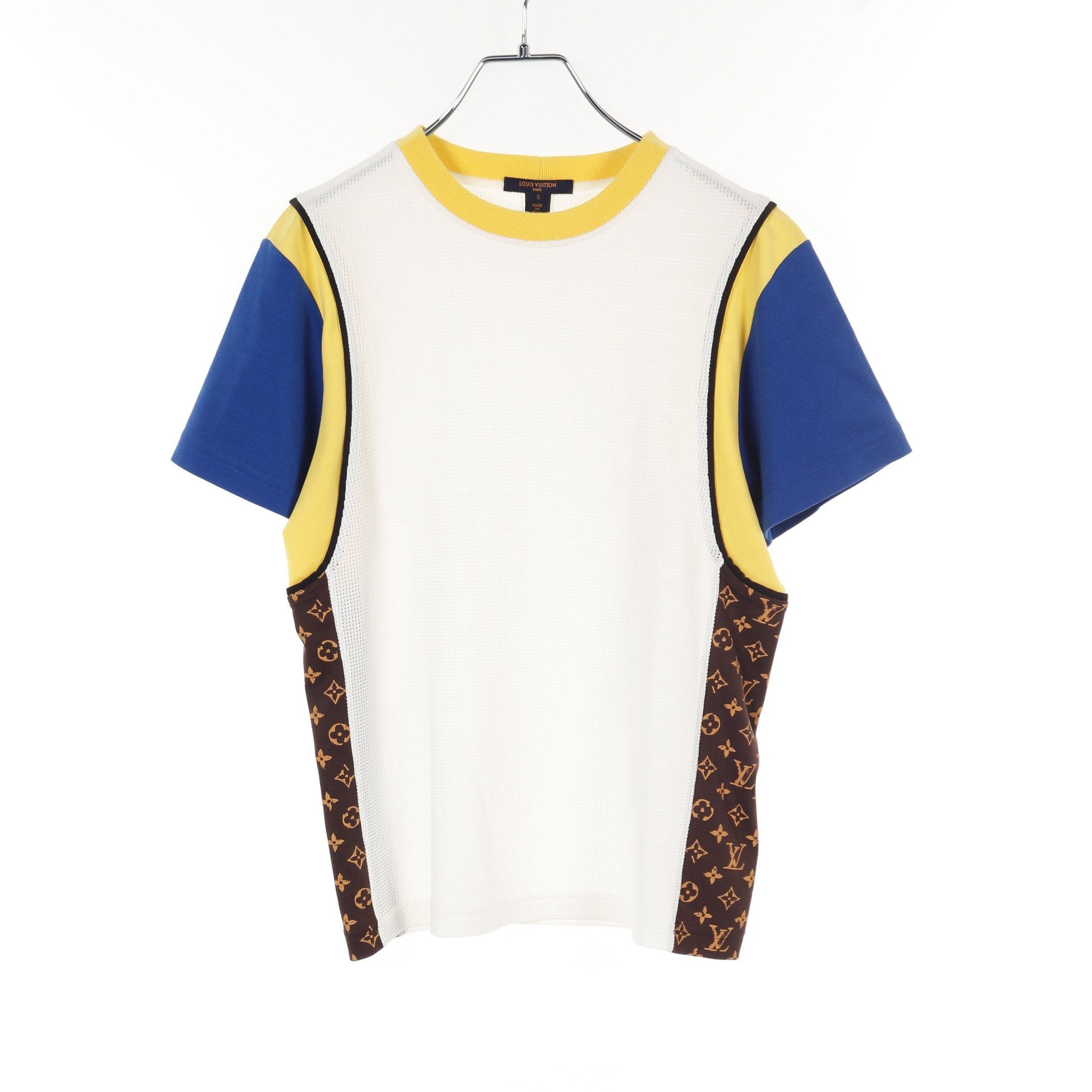 Louis Vuitton Louis Vuitton Monogram T-Shirt Nylon White Multicolor Mesh Color-Block Size ONE SIZE - 1 Thumbnail