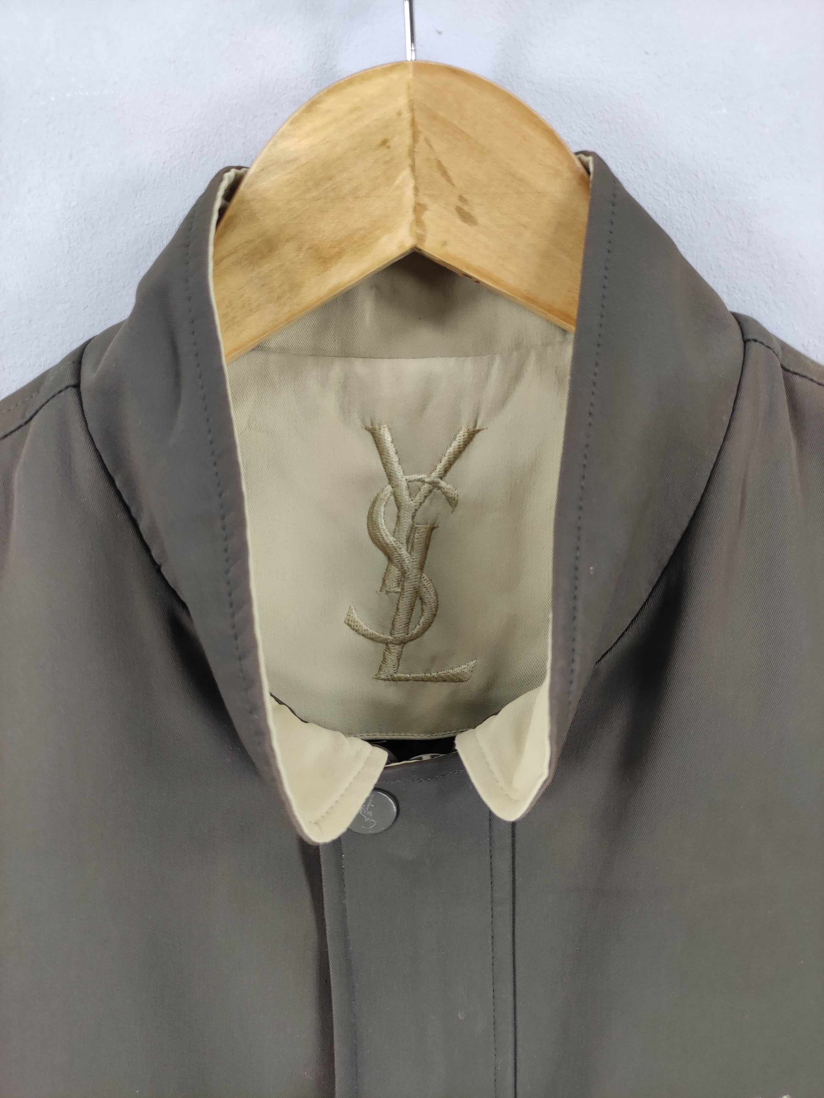 Yves Saint Laurent Vintage Yves Saint Lauren Small Logo Faded Jacket Size US L / EU 52-54 / 3 - 2 Thumbnail