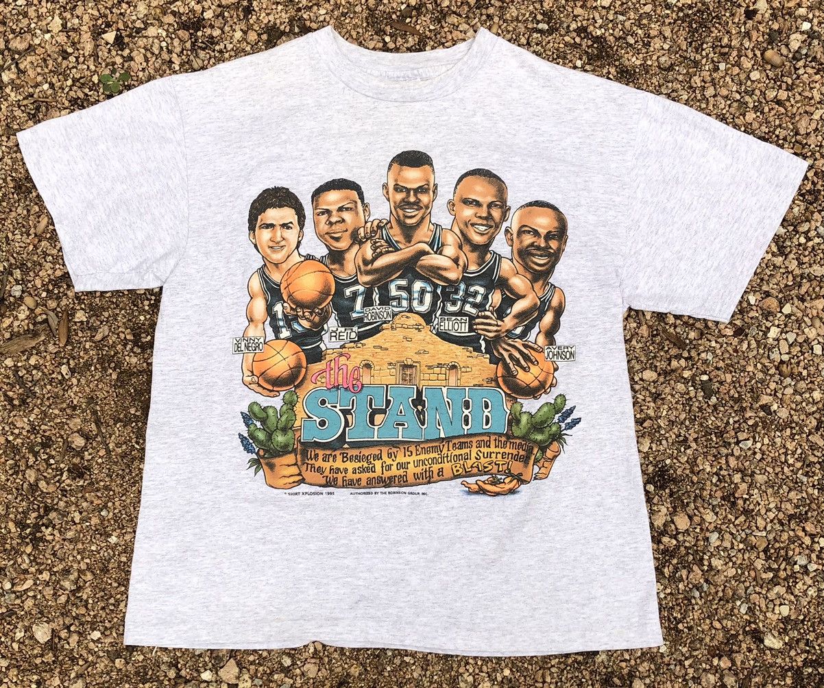 Vintage Vintage 1995 San Antonio Spurs Caricature Shirt Explosion Size US L / EU 52-54 / 3 - 1 Preview
