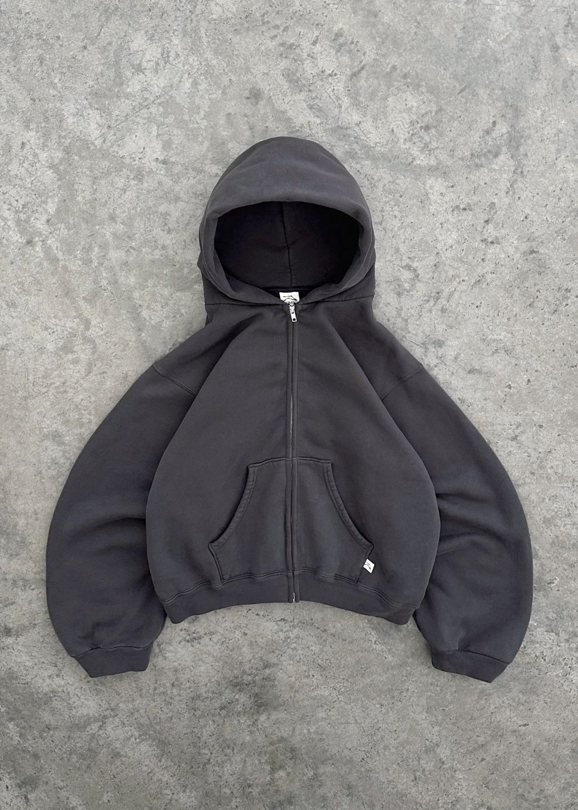 Akimbo Club AKIMBO ZIP-UP HOODIE CHARCOAL | Grailed
