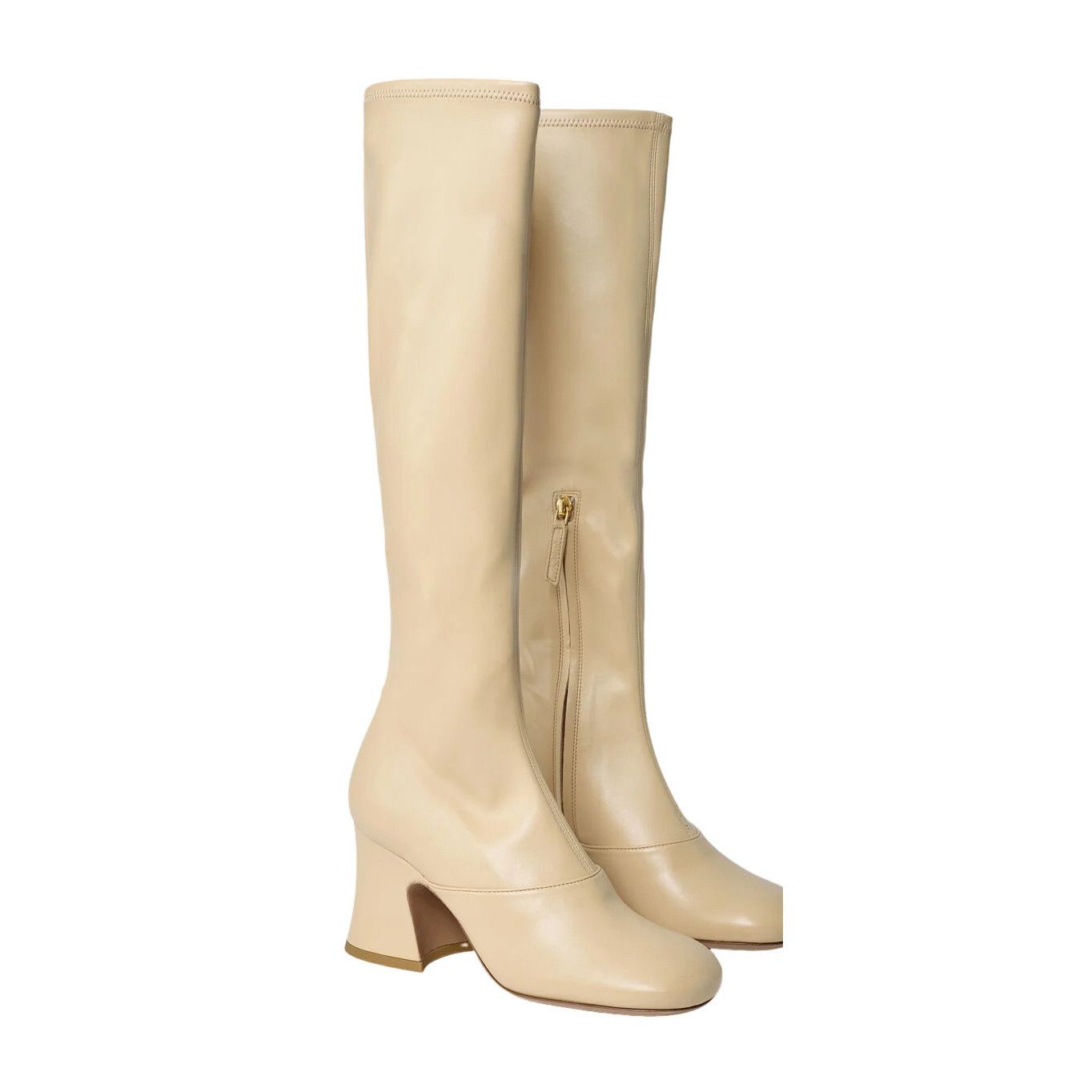 Chloe Chloe Beige Leather Boots New & Authentic (Euro Size:8;) Size US 8 / IT 38 - 2 Thumbnail
