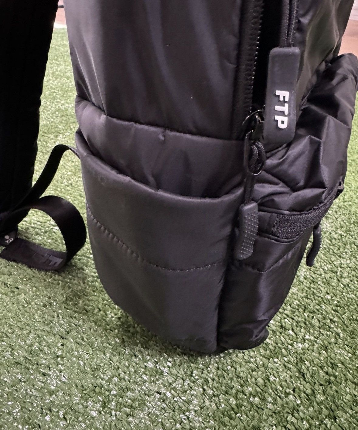 Fuck The Population FTP Logo Puffer Black Backpack - 14” x 16” - NEW Size ONE SIZE - 10 Thumbnail