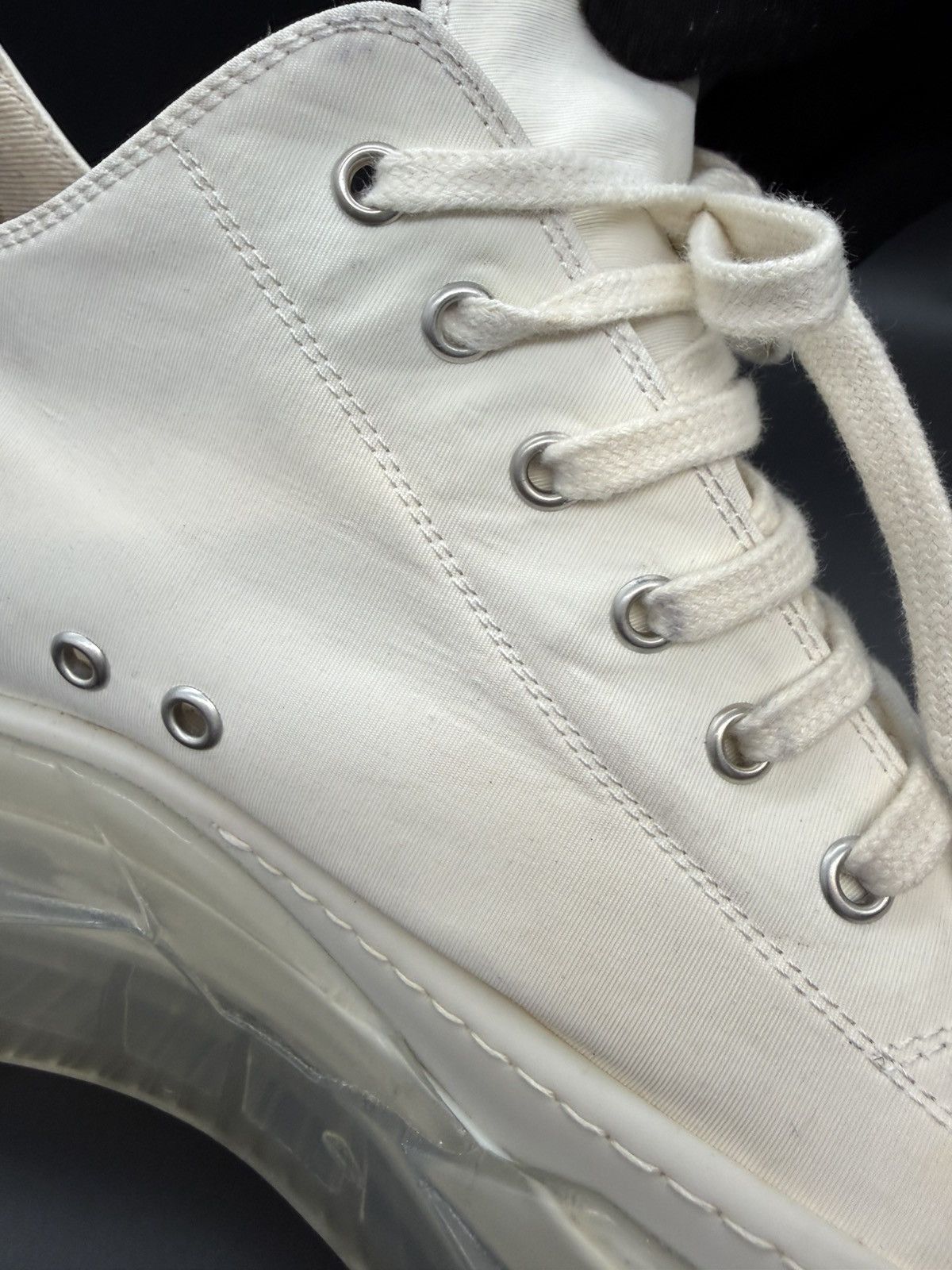 Rick Owens Drkshdw Rick Owens DRKSHDW Abstract Low — Milk/Clear · EU 45 Size US 12 / EU 45 - 20 Thumbnail