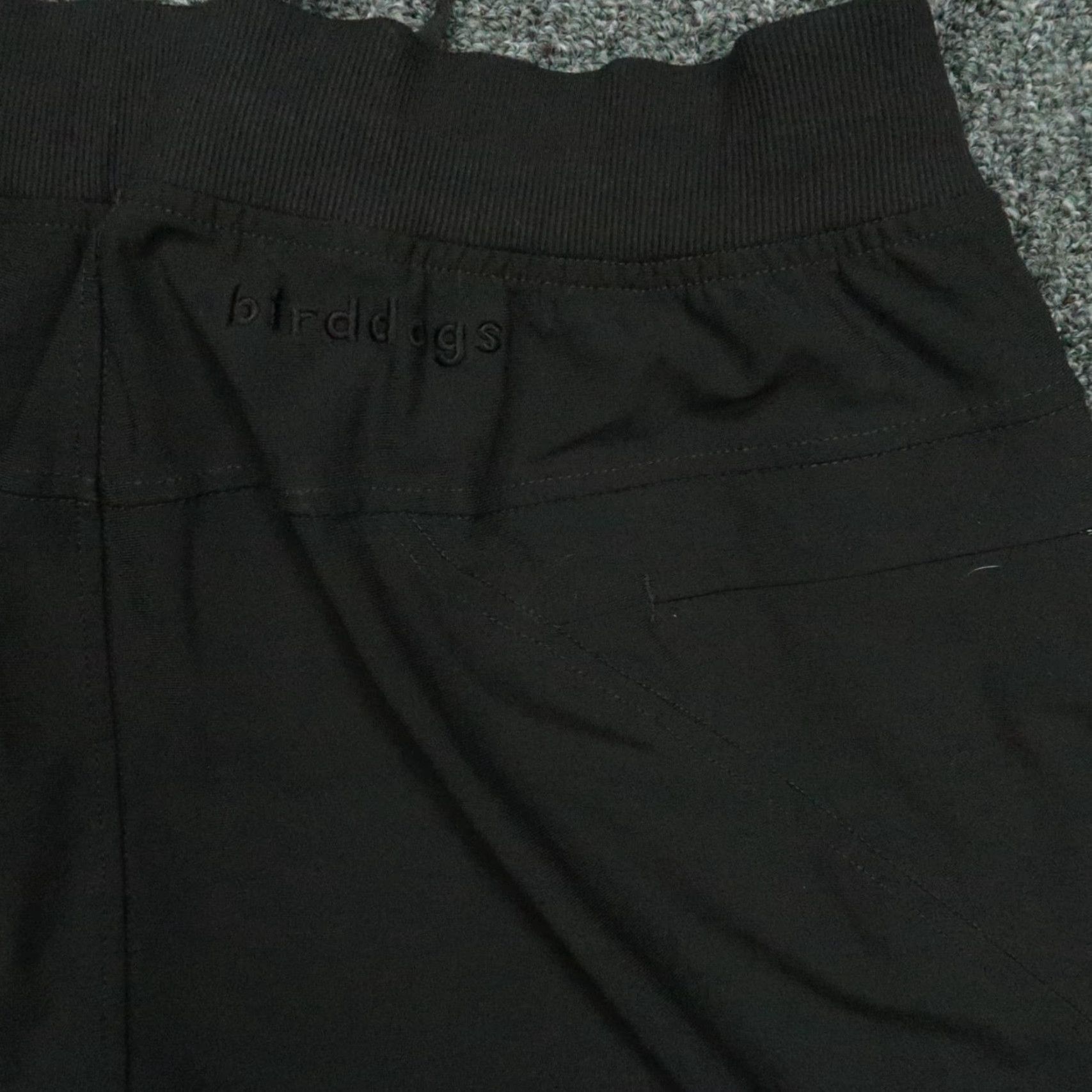 Vintage Birddogs Pants Mens Large Black Stretch Joggers Zip Pockets Performance Size US 33 - 5 Thumbnail
