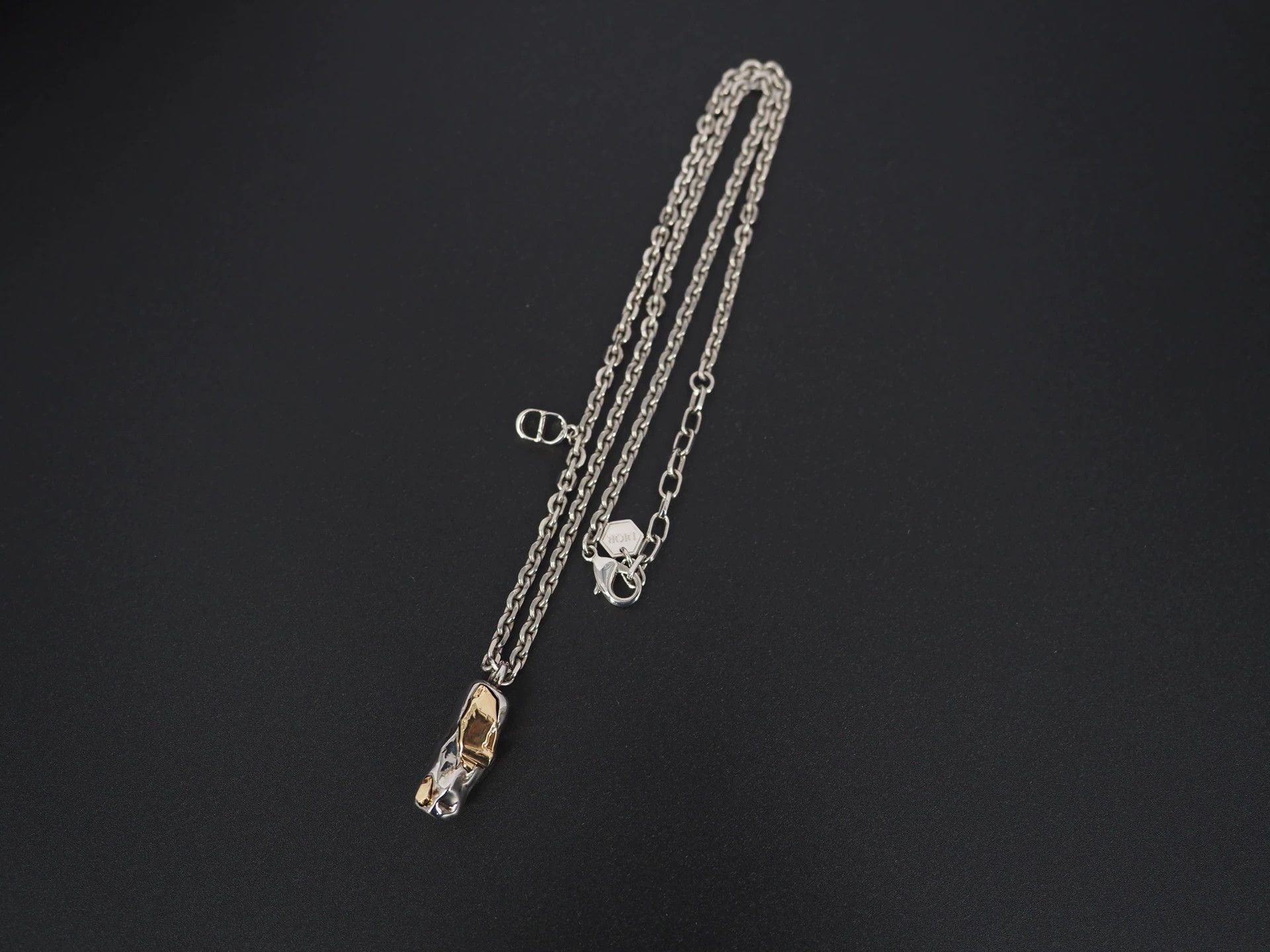 Dior Dior Silver Tote Pendant Necklace Size ONE SIZE - 1 Thumbnail