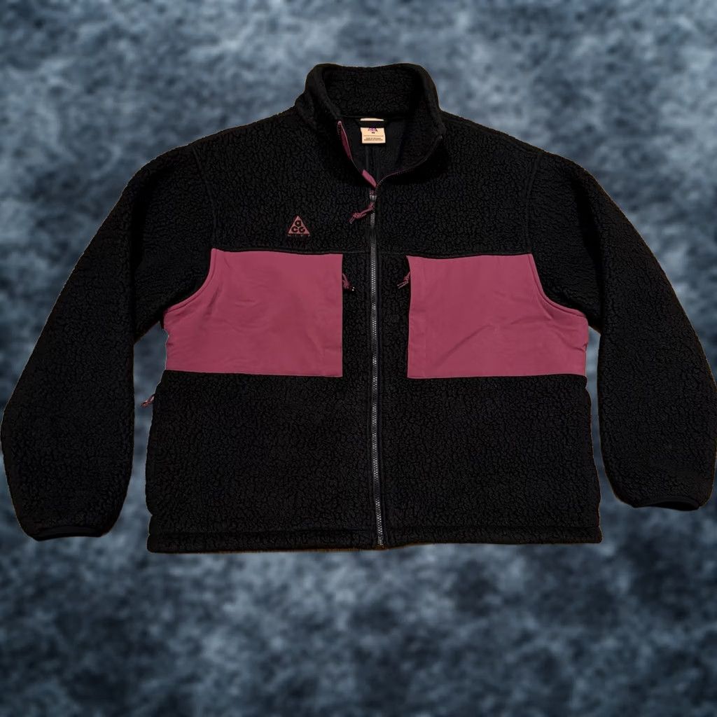 Nike Nike ACG Sherpa Fleece Full Zip Jacket Men’s Large Black Indoor Outdoor Sports Activewear Casual Jacket Size US L / EU 52-54 / 3 - 1 Thumbnail