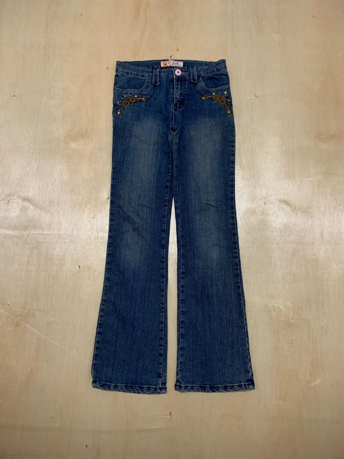 20471120 × Japanese Brand × Vintage Vintage Jinguozi Creation Jeans Bootcut Size 29" - 3 Thumbnail