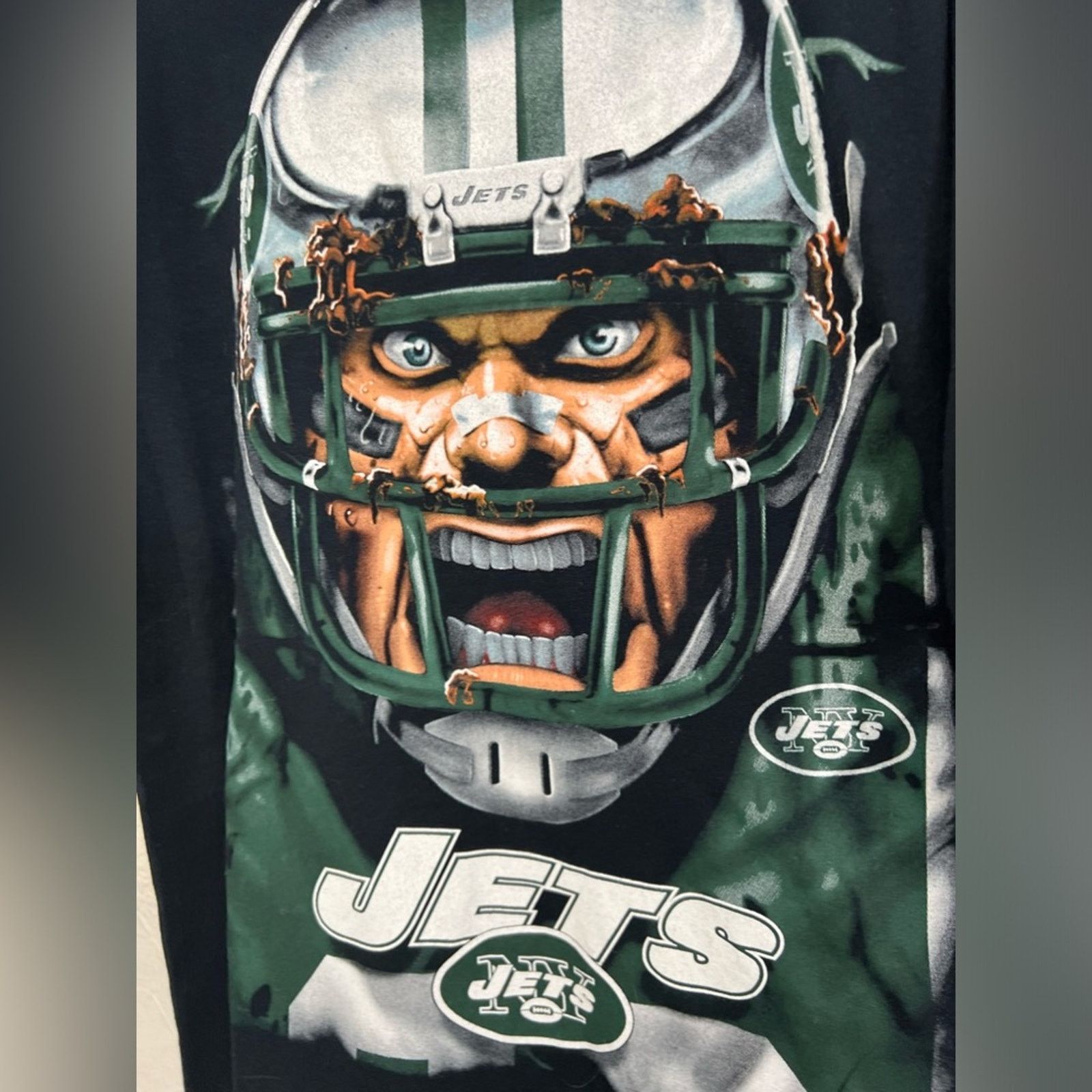 NFL New York Jets Men's Game Face Graphic T-shirt VTG RARE Size US L / EU 52-54 / 3 - 2 Thumbnail