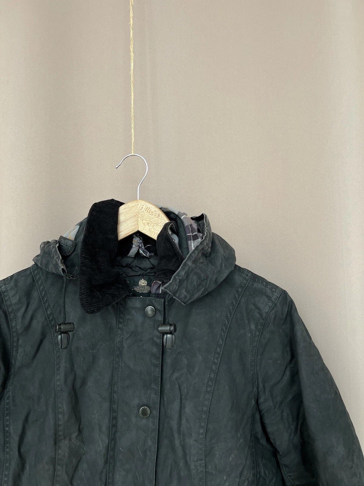Barbour Barbour Wax Jacket Womens Size S/M or US 8 Full Zip Vintage Size S / US 4 / IT 40 - 6 Thumbnail