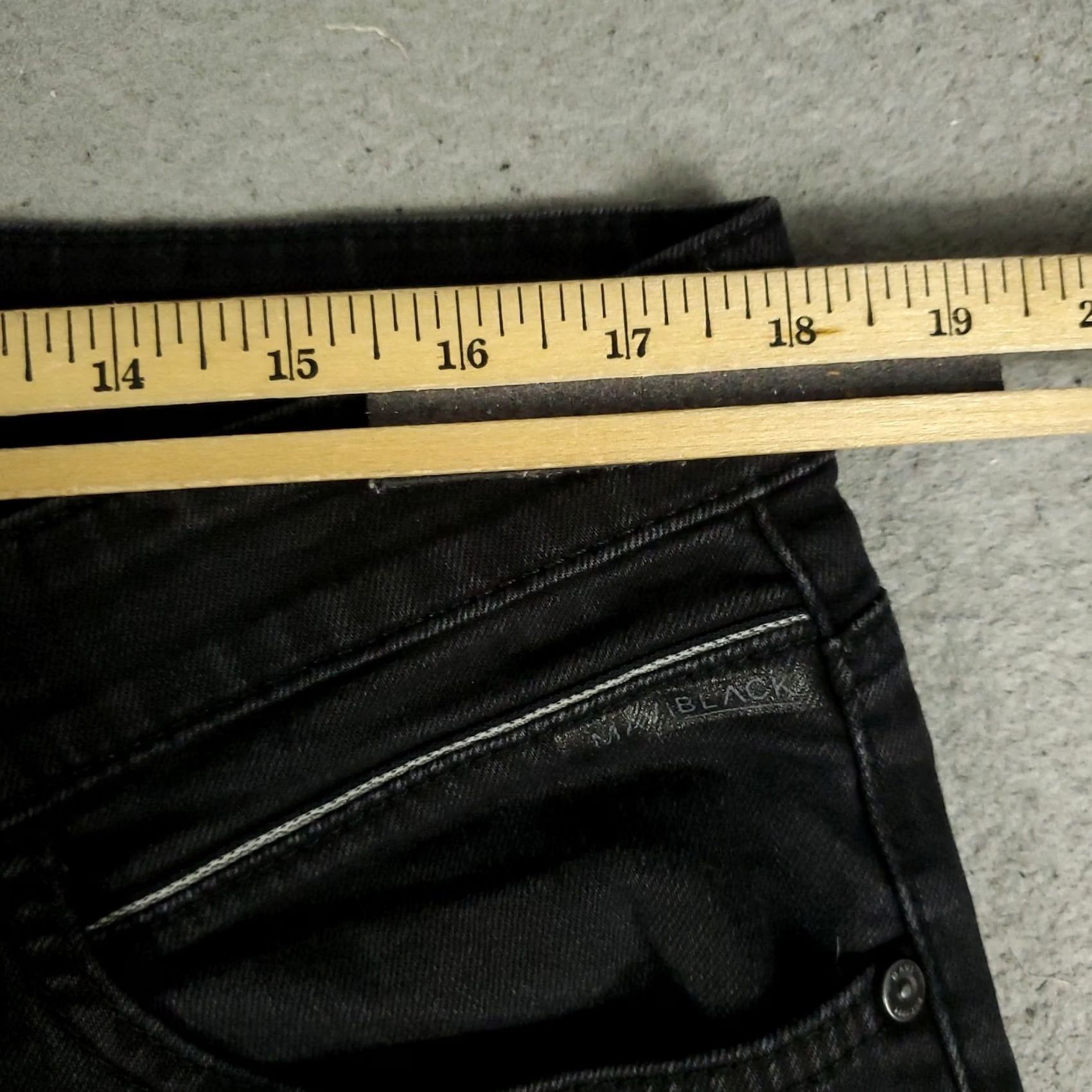 Vintage Mavi Jeans Mens Size 36x28 Black Straight Leg 5 Pocket Denim Pants Jeans Size US 36 / EU 52 - 3 Thumbnail