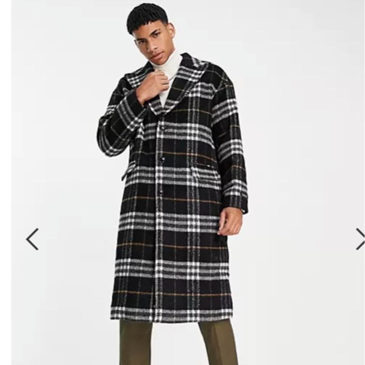 Gianni Feraud Gianni Feraud Oversized Black Plaid Checked Overcoat Size US L / EU 52-54 / 3 - 7 Thumbnail
