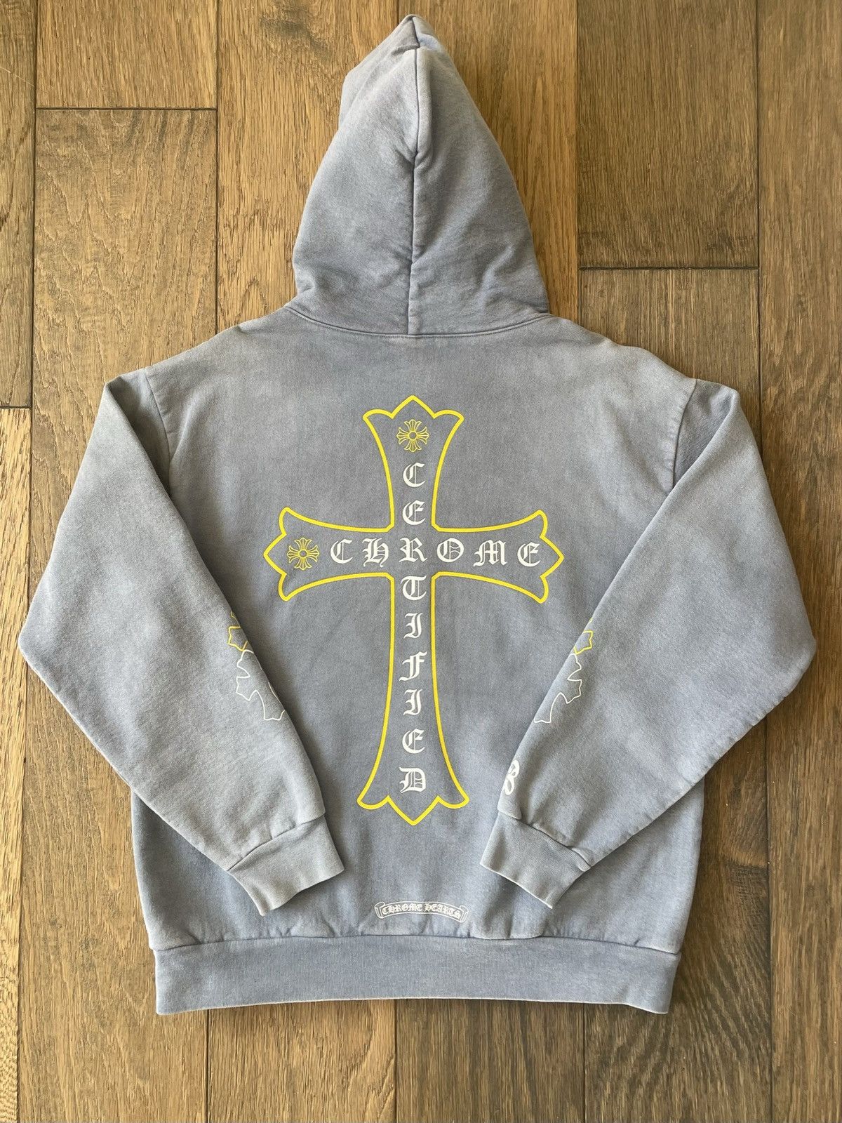 image of Chrome Hearts Drake Clb Hoodie in Blue, Men's (Size Large)