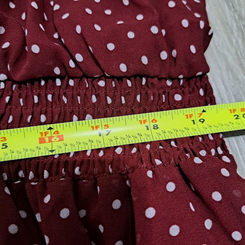 Other RusttyDustty Polka-Dot Floral Embroidered Modern Boho Tie Ne Size 4XL / US 24-26 - 8 Thumbnail
