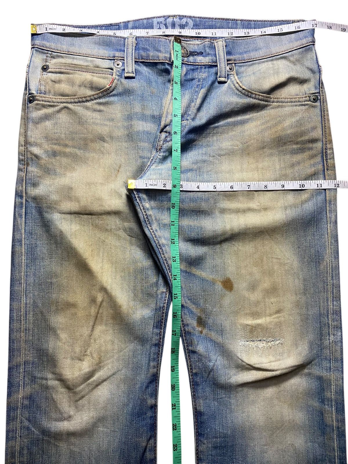 Edwin Edwin Japanese brand Grunge Distressed Jeans Size US 34 / EU 50 - 15 Thumbnail