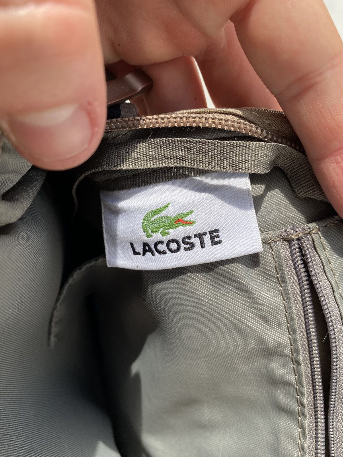 Lacoste Lacoste messenger shoulder bag brown colr with vintage strap Size ONE SIZE - 7 Thumbnail