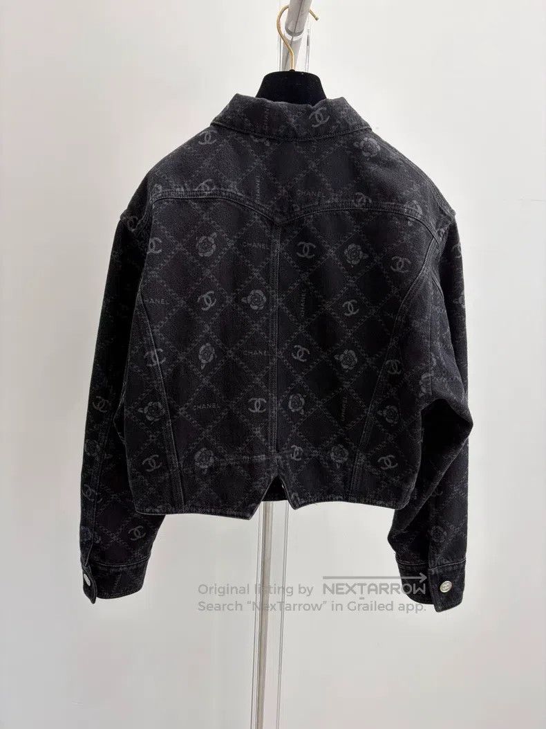 Chanel Chanel Camelia denim jacket Size XXS / US 00 / IT 34 - 2 Thumbnail