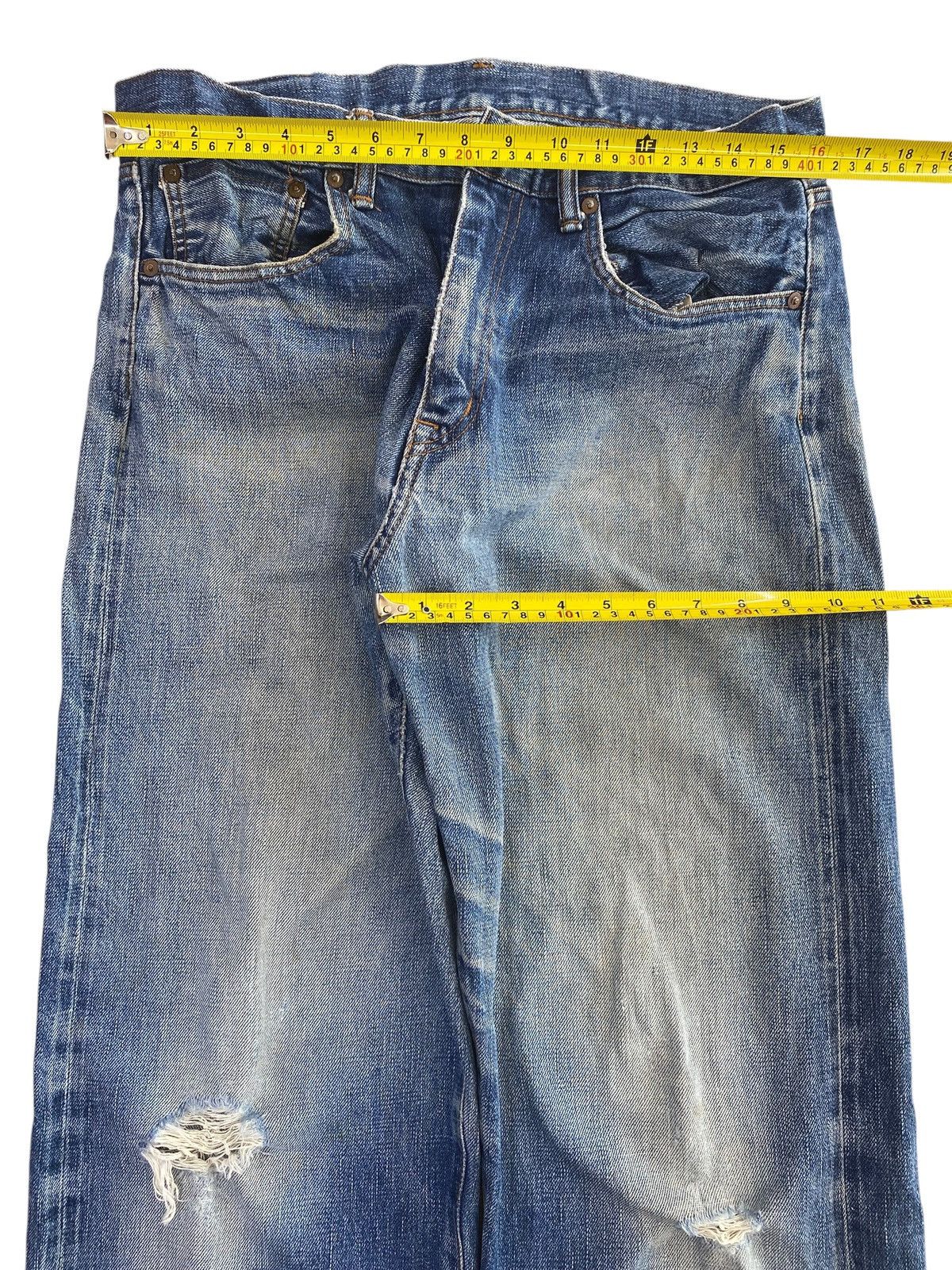 KOJIMA GENES Kojima Genes Faded Wash Ripped Style Selvedge Jeans Size US 32 / EU 48 - 5 Thumbnail