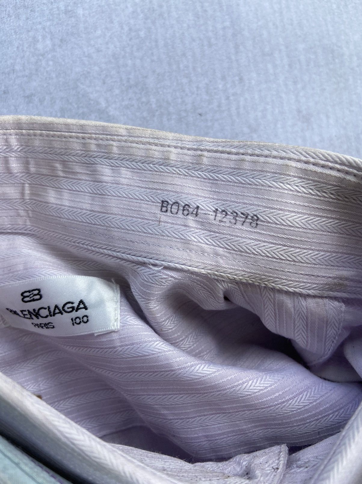 Vintage Vintage 90s Balenciaga Double layer shirt destroyed Size US L / EU 52-54 / 3 - 7 Thumbnail