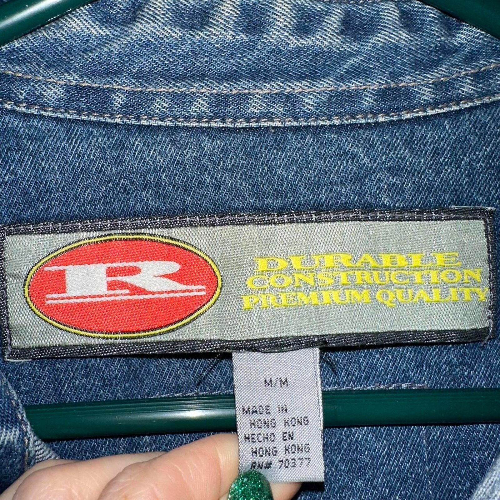Vintage Vintage 90s Results Denim Shirt Jacket size M Size US M / EU 48-50 / 2 - 2 Thumbnail
