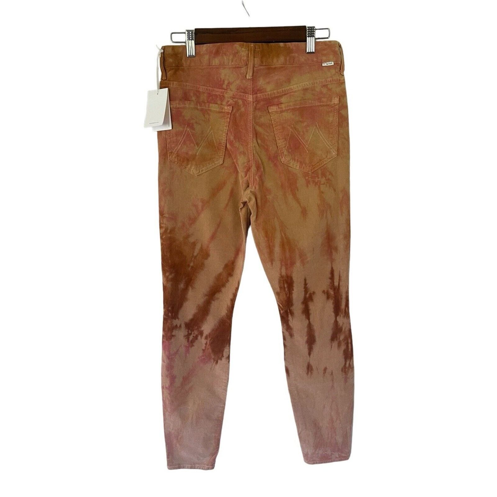 MOTHER Mother Looker Corduroy Skinny Pants Orange Tie Dye Size 28 Size 28" / US 6 / IT 42 - 3 Thumbnail