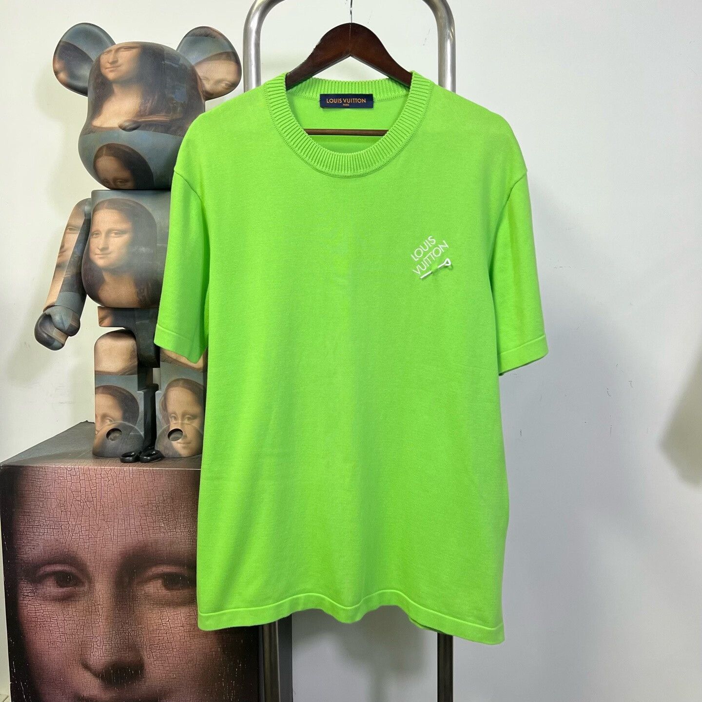 Louis Vuitton Louis Vuitton Green Knitted Short-Sleeve Top Size US XL / EU 56 / 4 - 1 Thumbnail