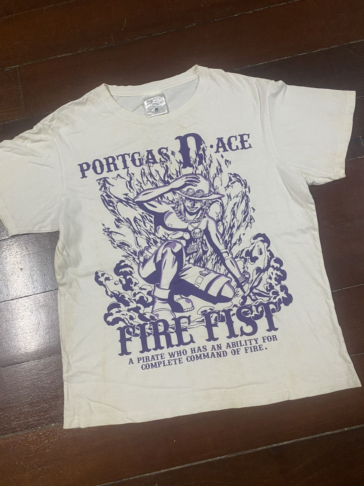 Cartoon Network Rare One Piece Portgas D Ace / Anime Akira Evangelion Size US L / EU 52-54 / 3 - 3 Thumbnail