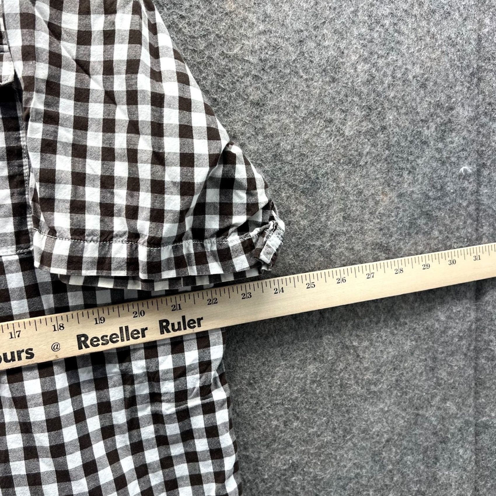 Vintage LRG Shirt Mens XL Brown White Gingham Checkered Button-Down Cotton Patch Casual Size US XL / EU 56 / 4 - 6 Thumbnail