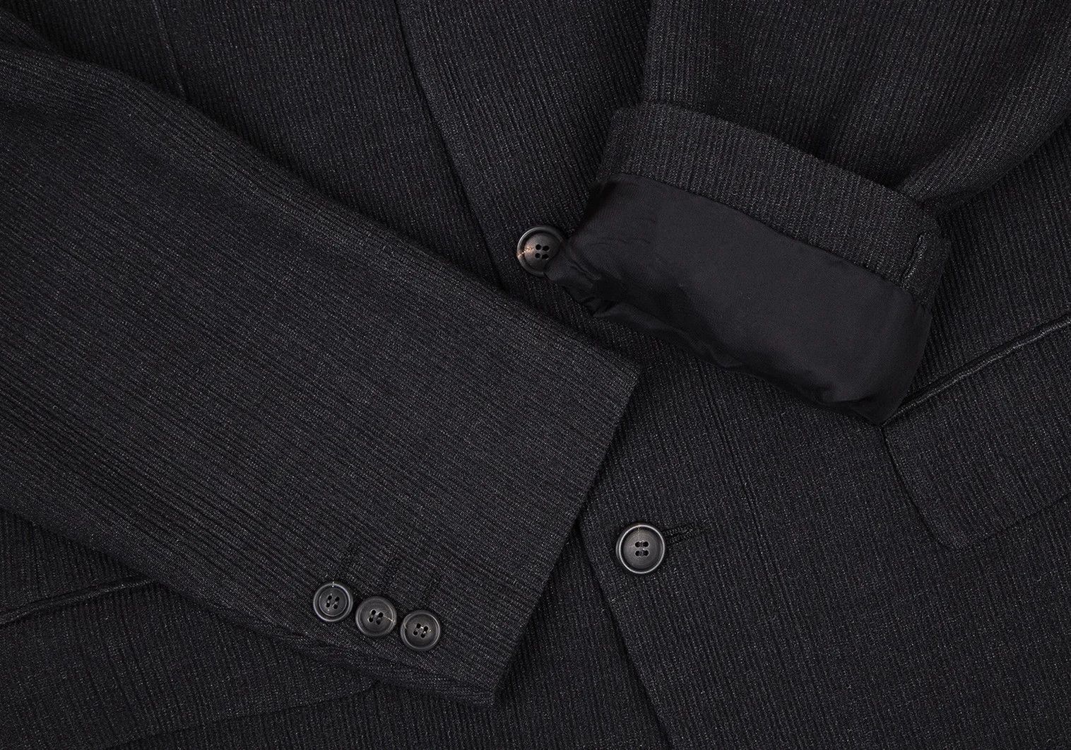 Issey Miyake Ribbed 3B Jacket in Charcoal Size US S / EU 44-46 / 1 - 7 Thumbnail