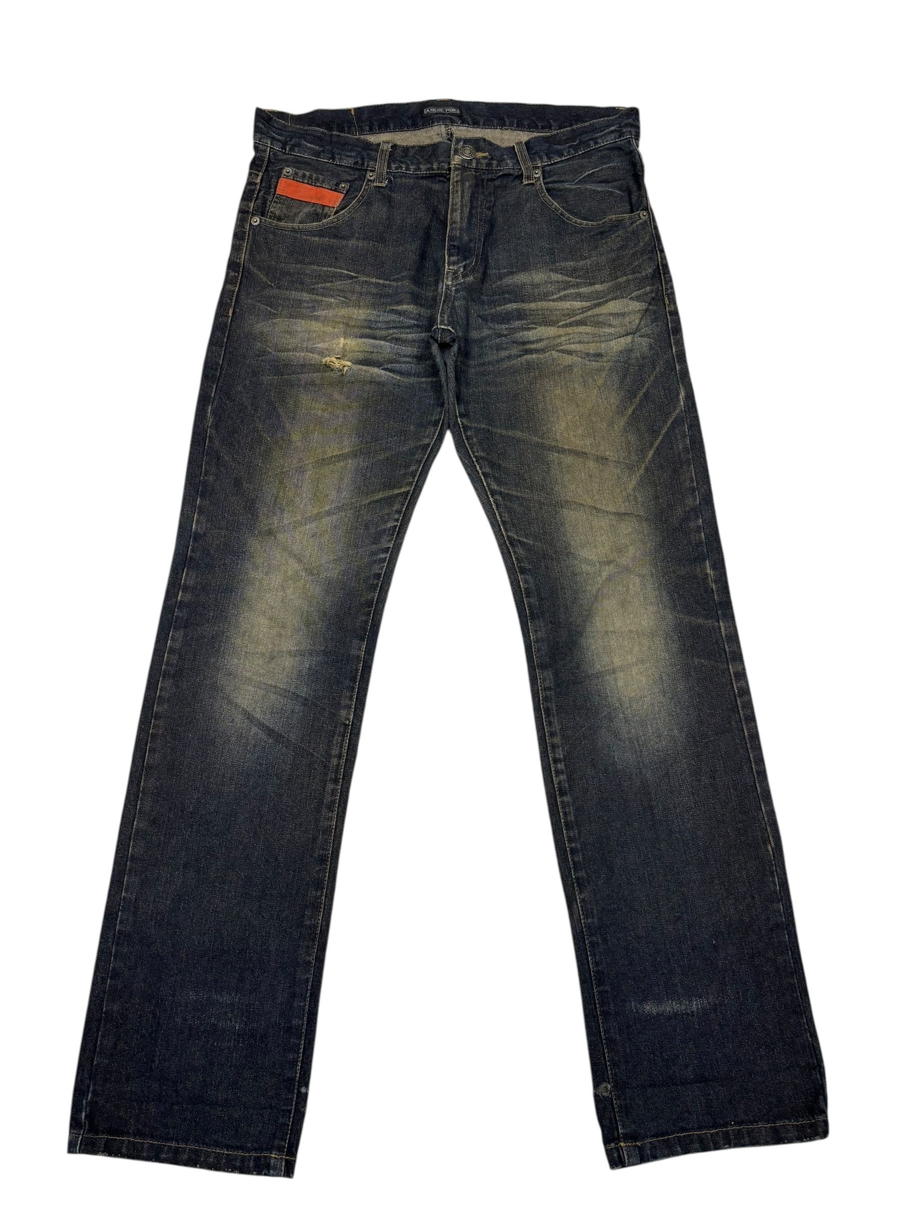 Undercover Vintage Amore Pure Rusty Mud Wash Distressed Denim Jean Size US 35 - 7 Thumbnail