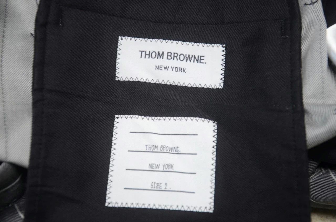 Thom Browne Thom Browne Anchor 9" Wool Trouser Gray Size 2 Size 36S - 7 Thumbnail
