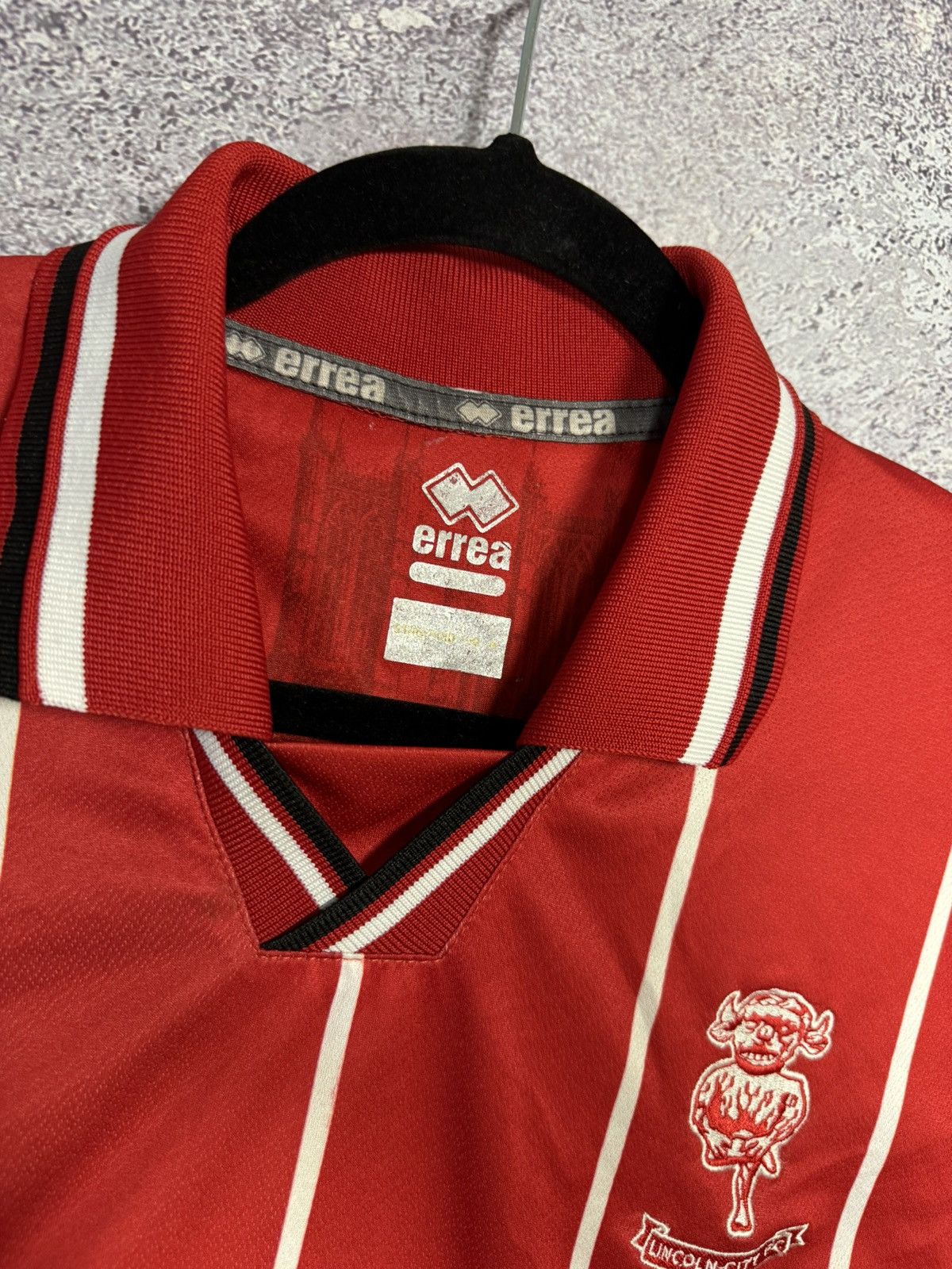 Errea × Vintage Vintage Lincoln City 2020/21 Errea Soccer Jersey Blokcore Size US S / EU 44-46 / 1 - 10 Thumbnail