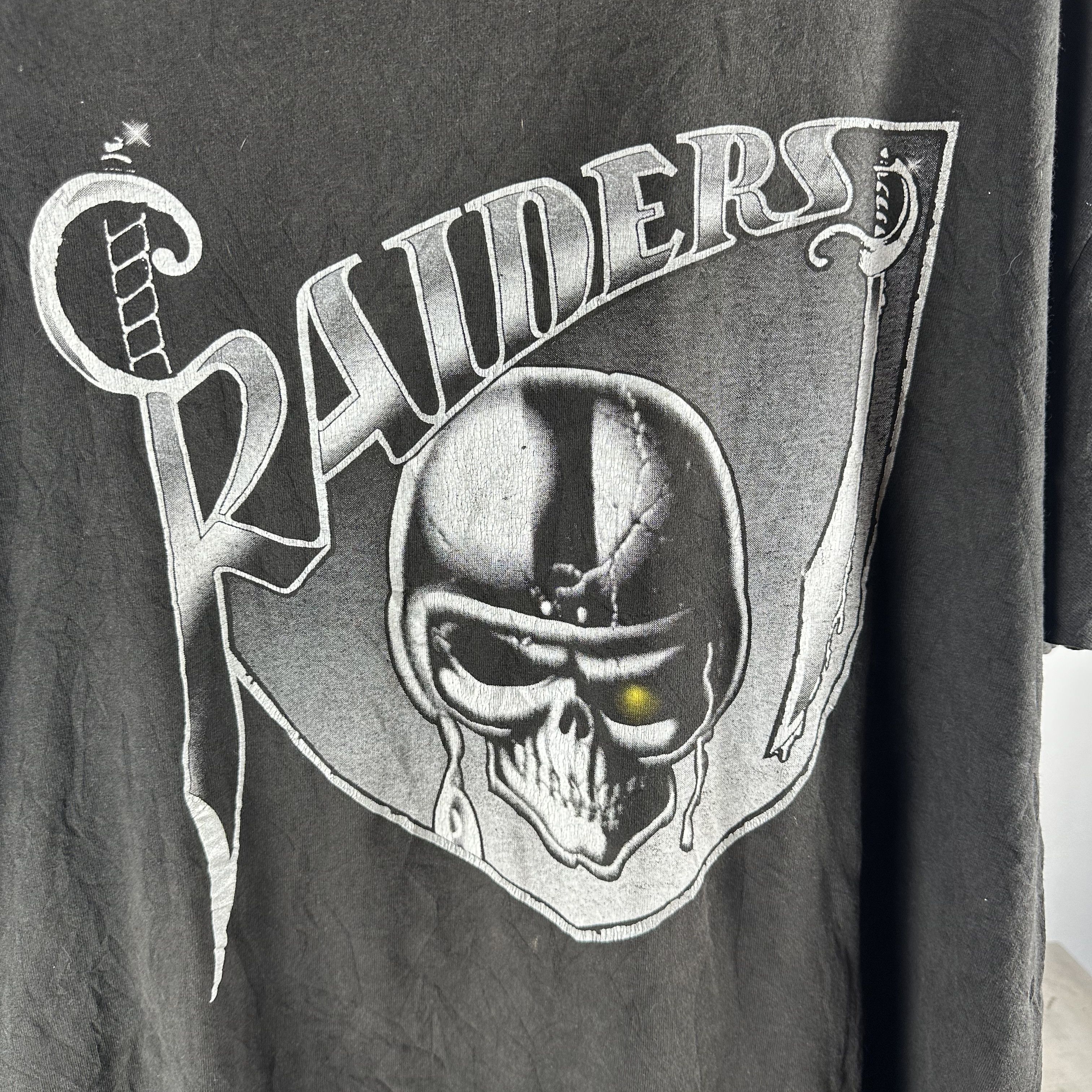 Vintage 90s Los Angeles Raiders NFL Tour Double Sided T-Shirt Size US XL / EU 56 / 4 - 2 Thumbnail