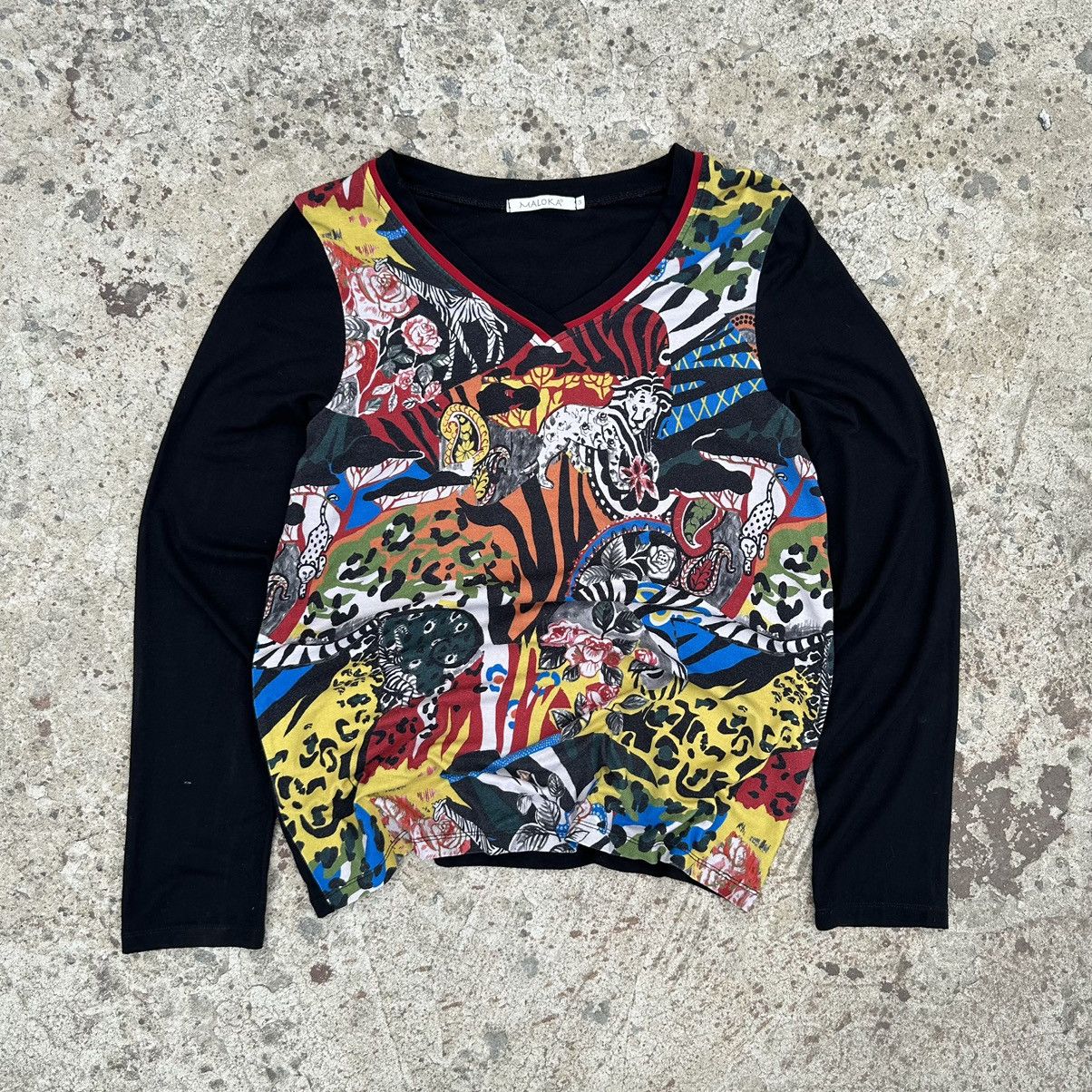 Japanese Brand × Vintage Vintage Moloka Long-sleeve T-shirts Y2K Japan Avantagrde 00s Size M / US 6-8 / IT 42-44 - 2 Thumbnail